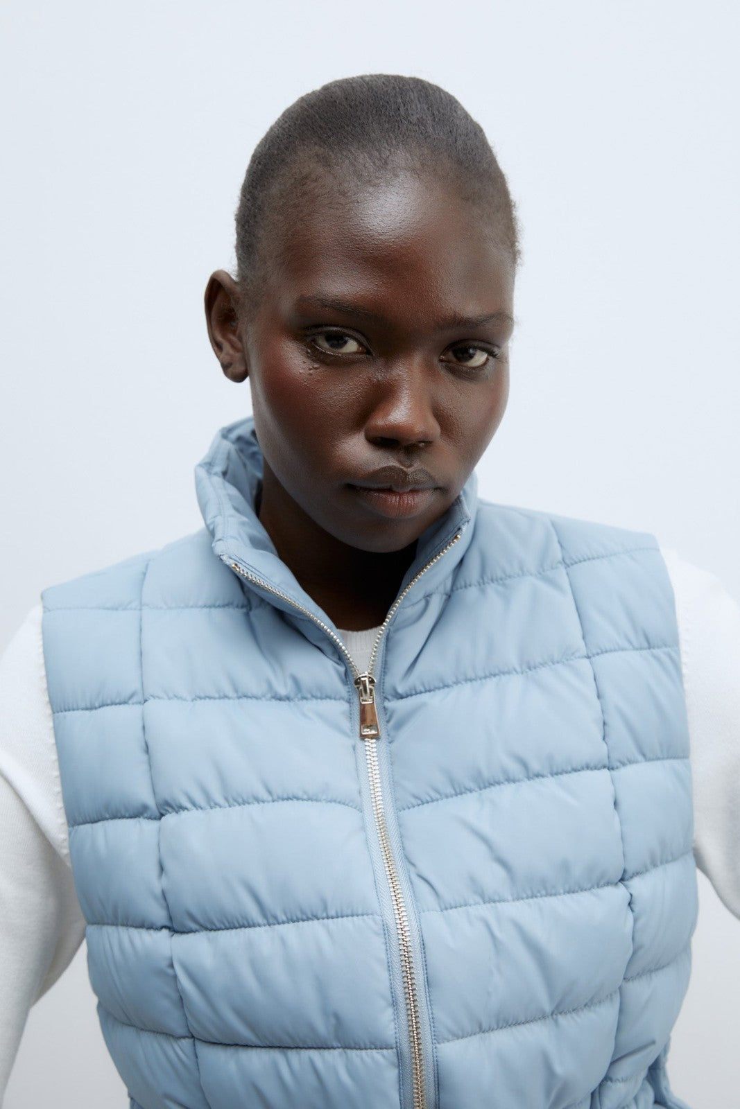 Sfera Quilted gilet - Light Blue 6 Shaws Department Stores