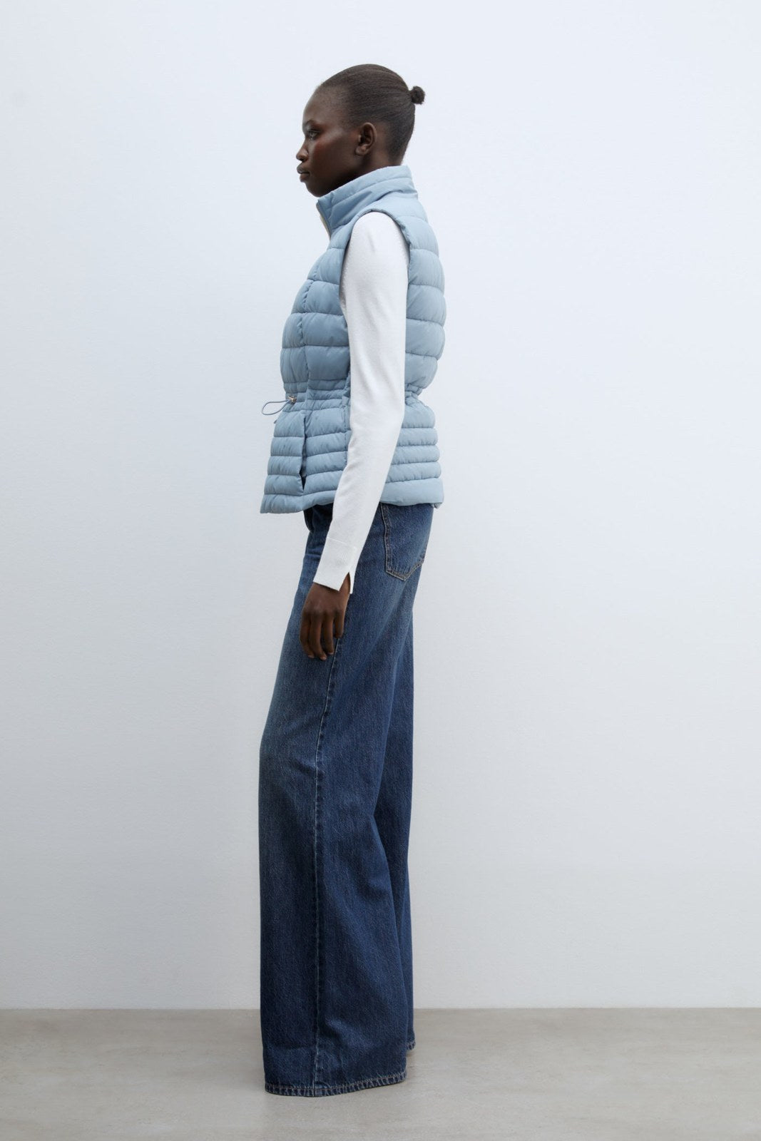 Sfera Quilted gilet - Light Blue 3 Shaws Department Stores
