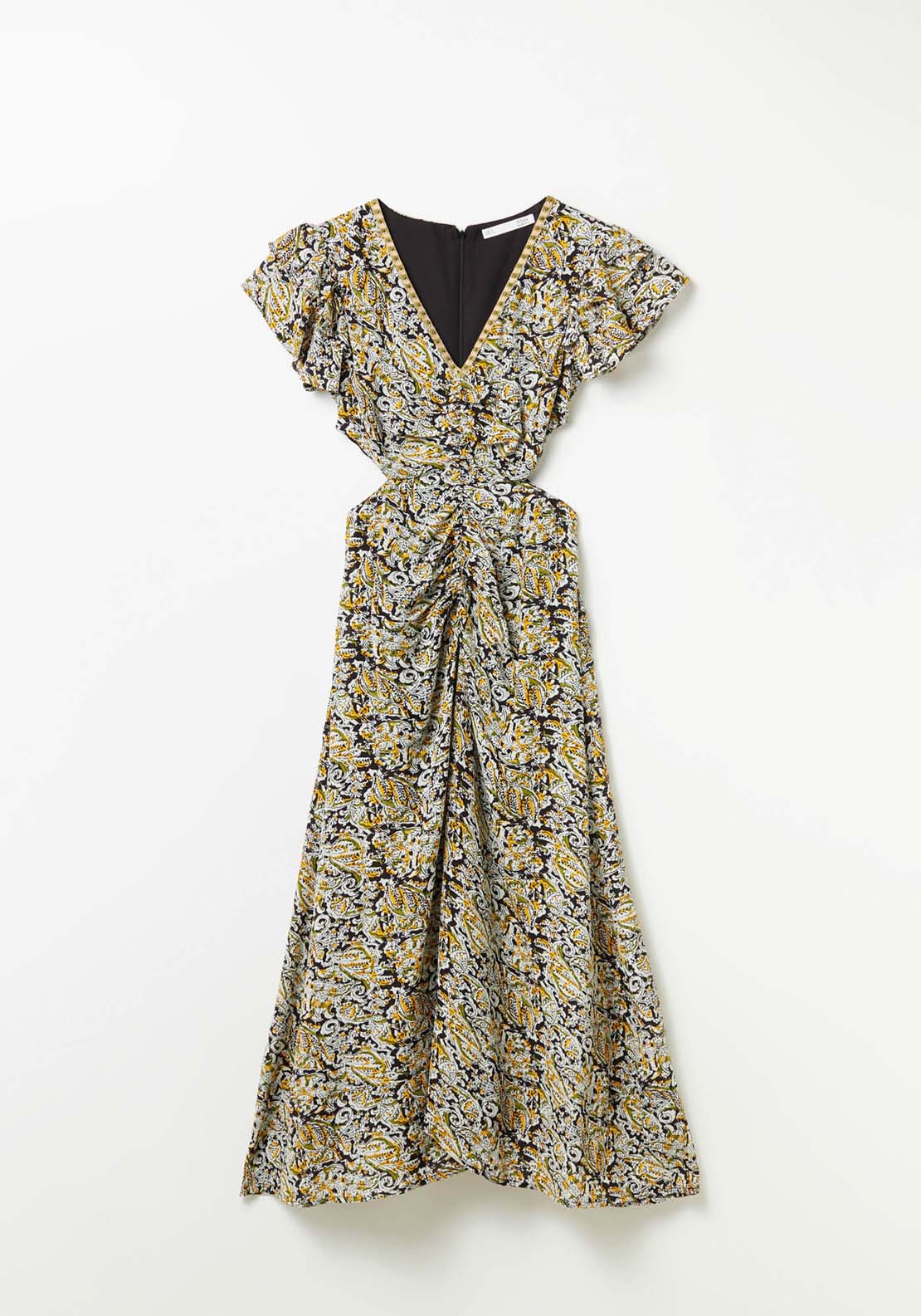 Sfera Cut-out floral dress - Black 7 Shaws Department Stores