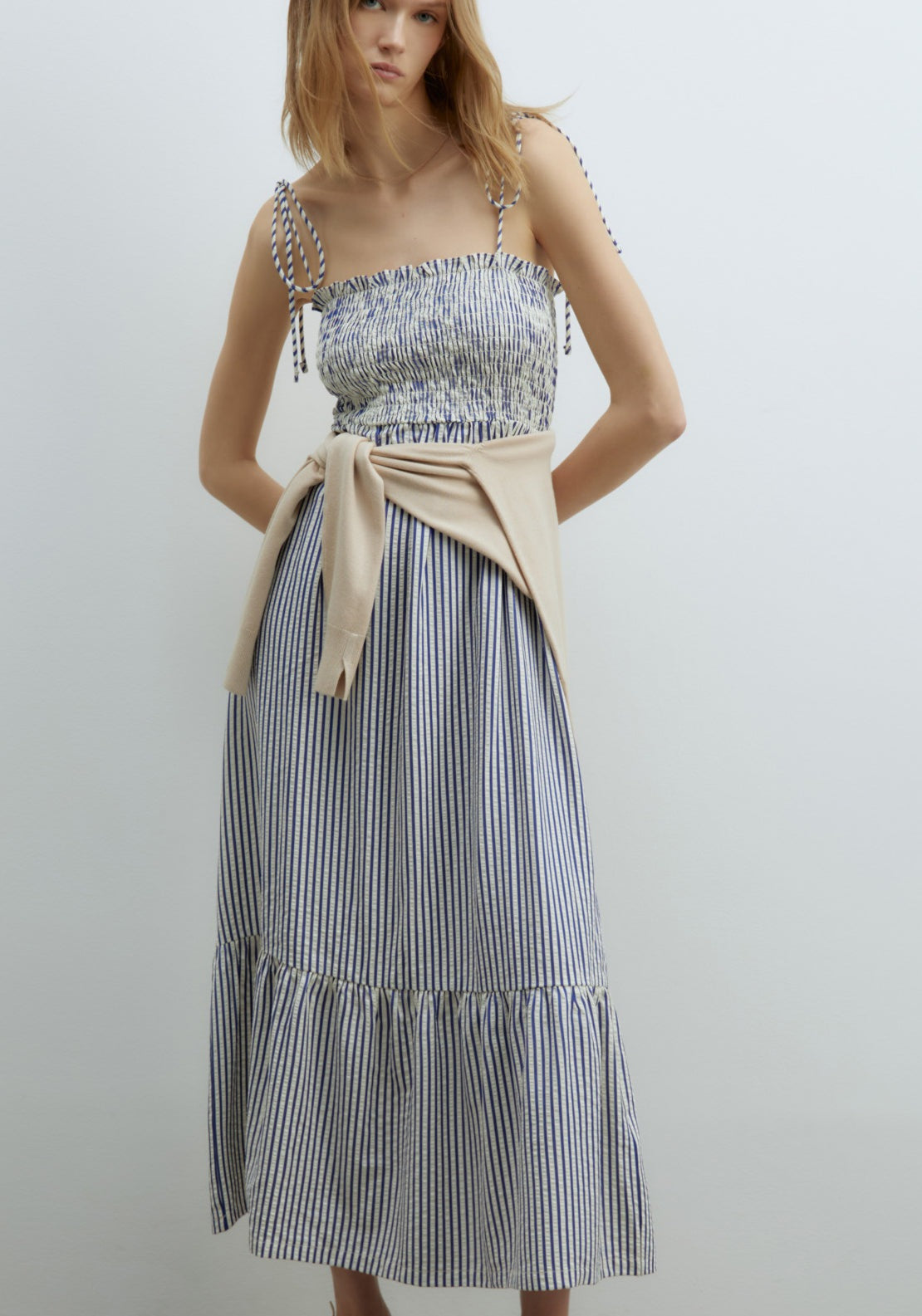 Sfera Midi Dress - Blue Print 1 Shaws Department Stores