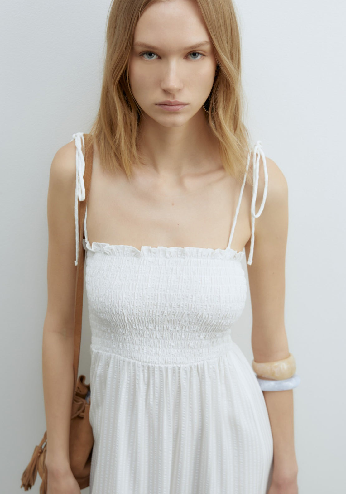 Sfera Midi Dress - White 4 Shaws Department Stores