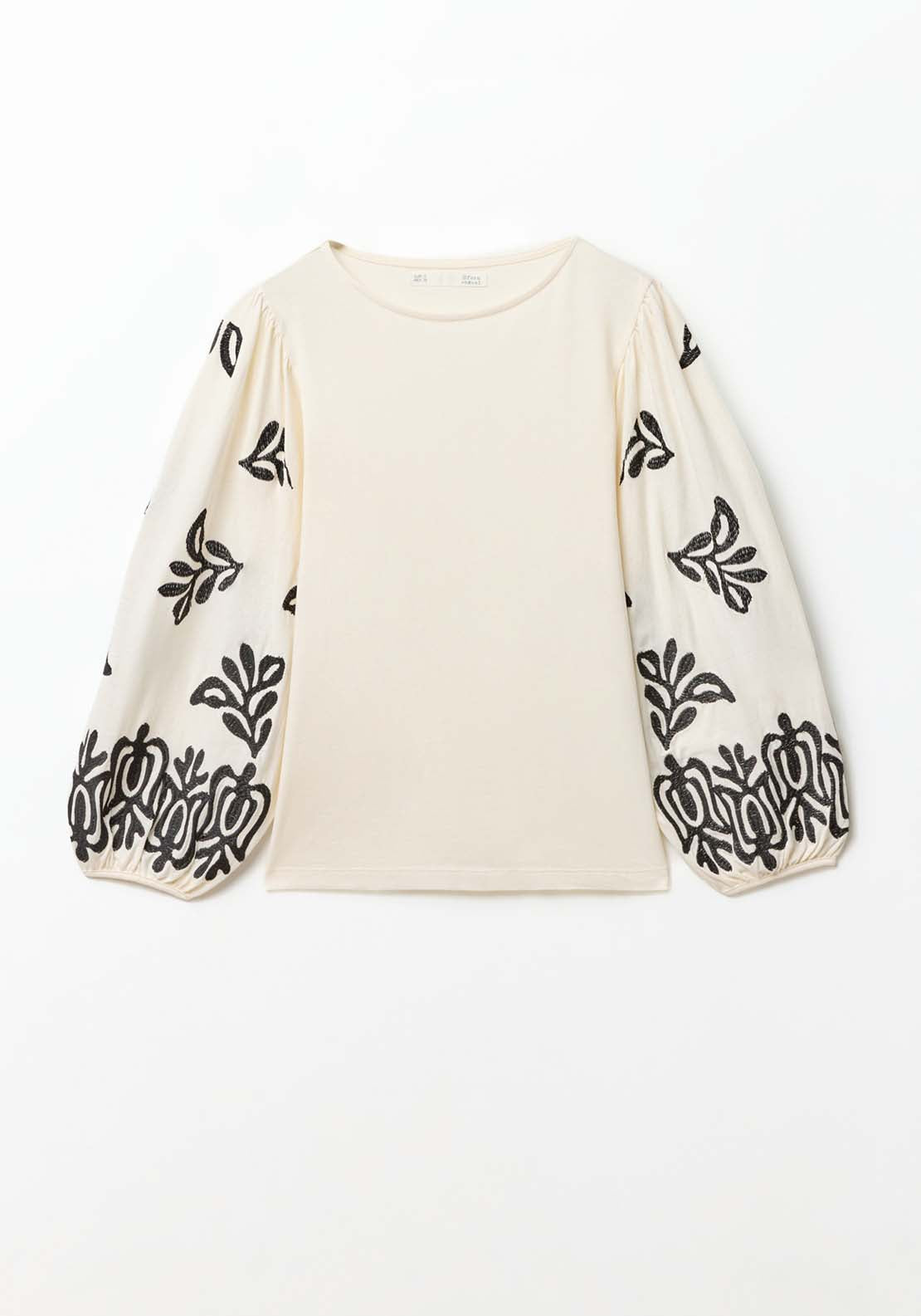 Sfera Long Sleeve Printed T-Shirt - White 1 Shaws Department Stores