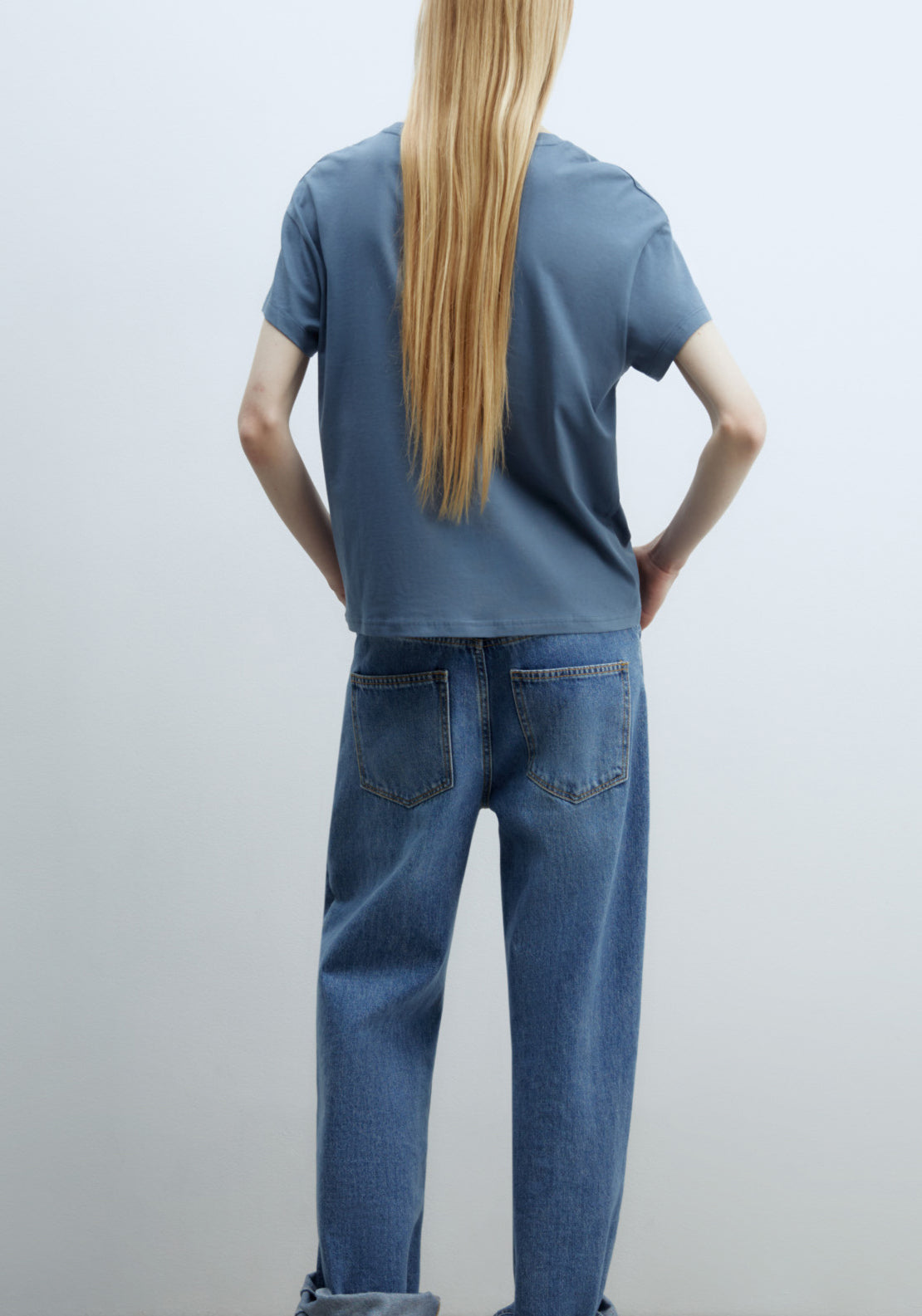 Sfera Plain T-shirt - Blue 2 Shaws Department Stores