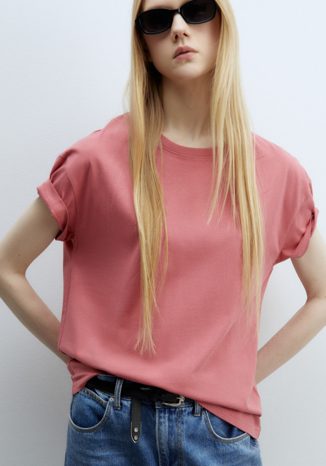 Sfera Plain T-shirt - Pink 4 Shaws Department Stores