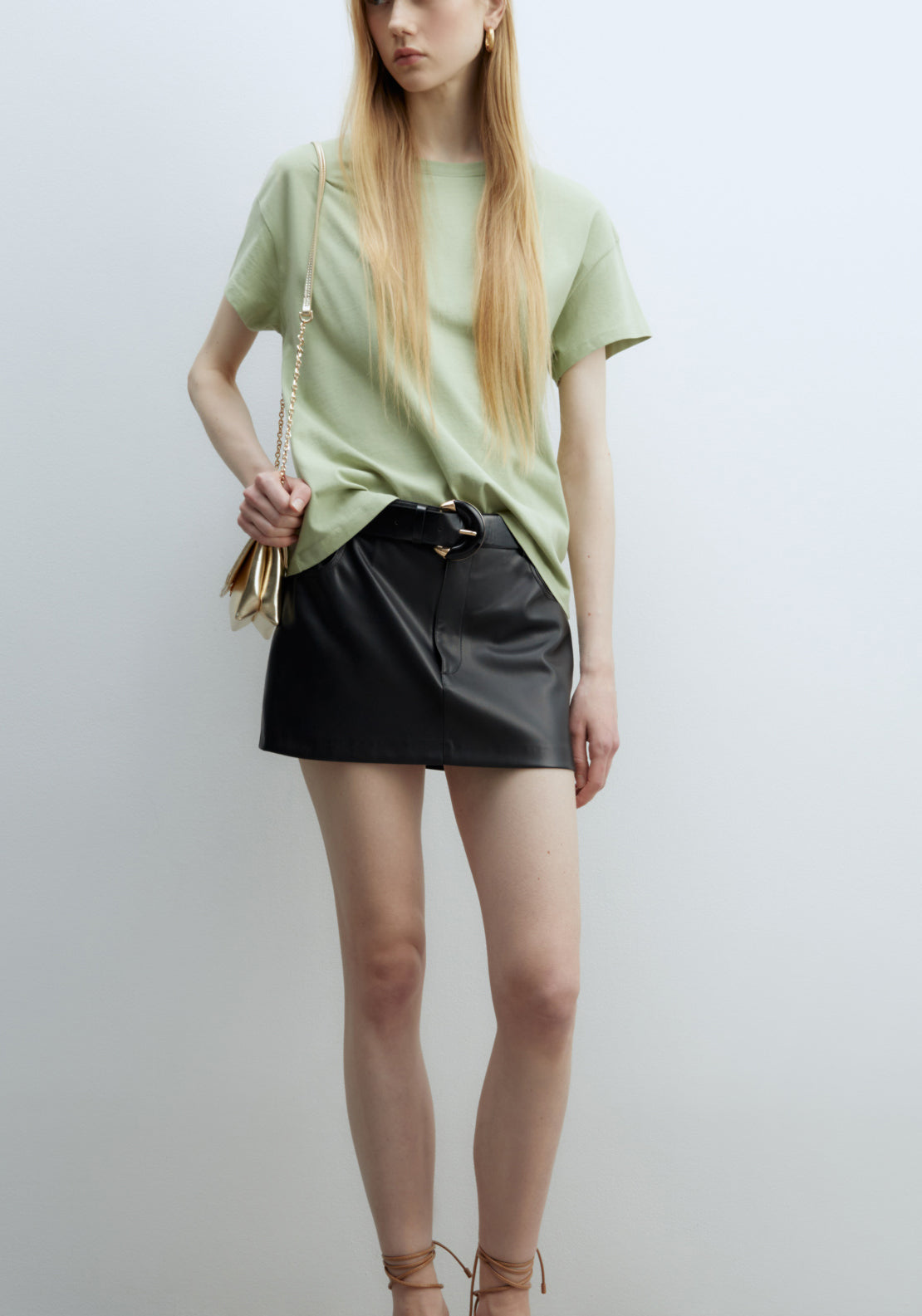 Sfera Plain T-shirt - Green 1 Shaws Department Stores