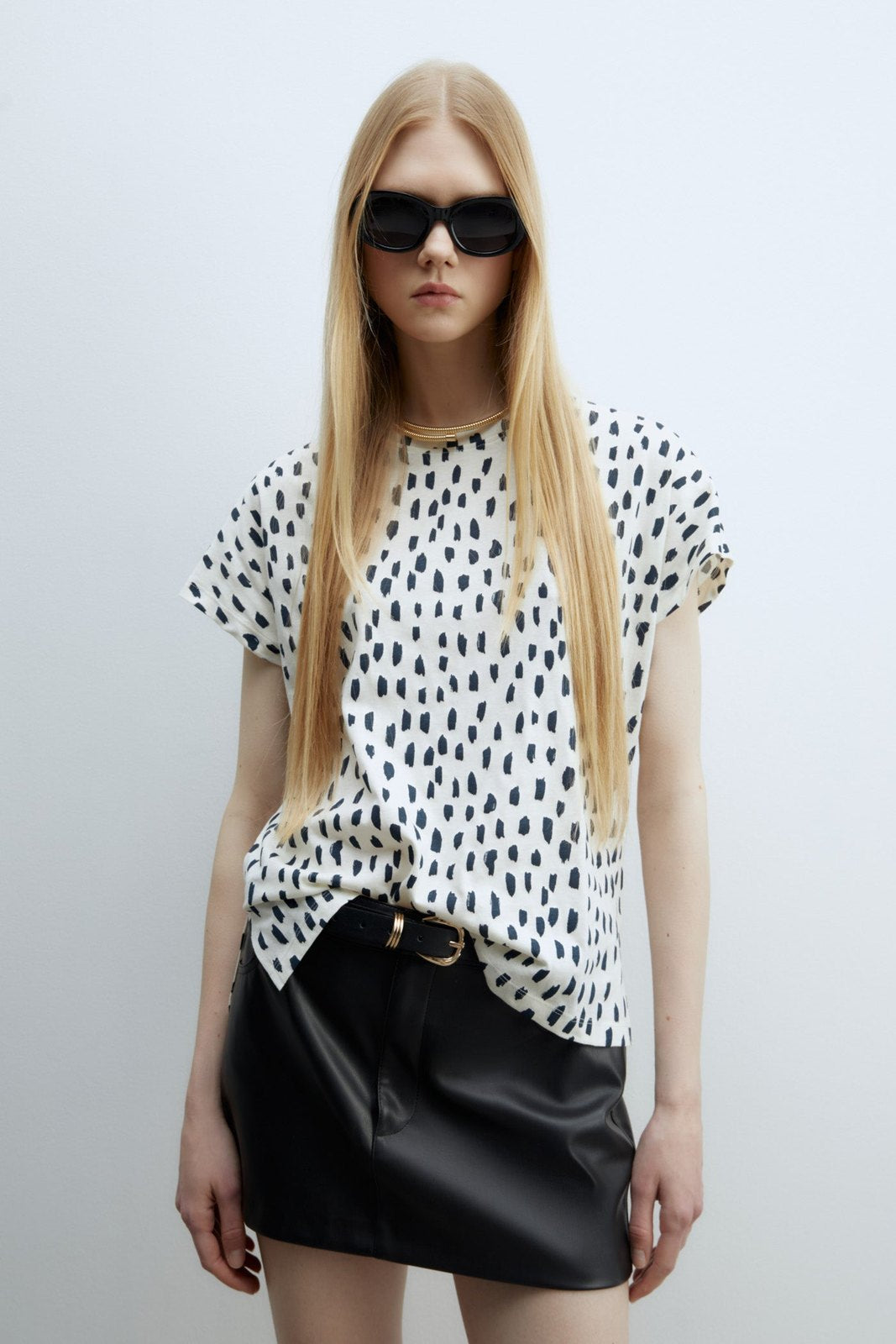 Sfera Printed T-shirt - Print Black 4 Shaws Department Stores