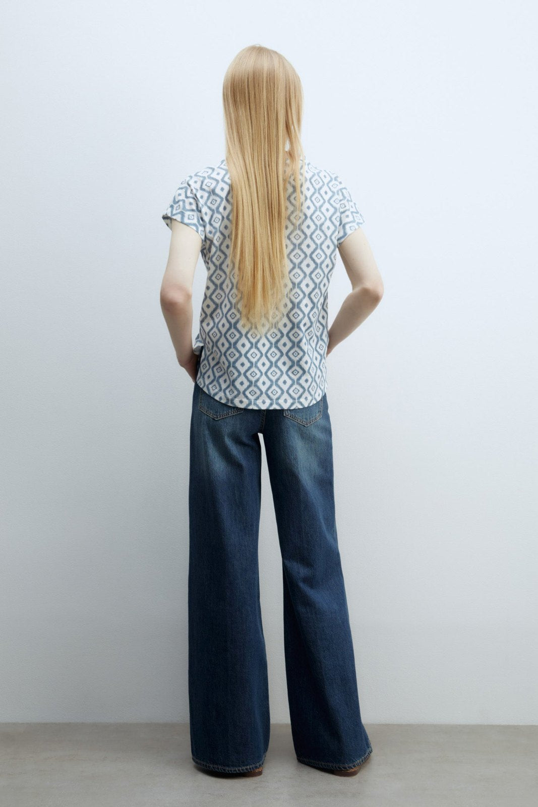 Sfera Printed T-shirt - Print Blue 5 Shaws Department Stores