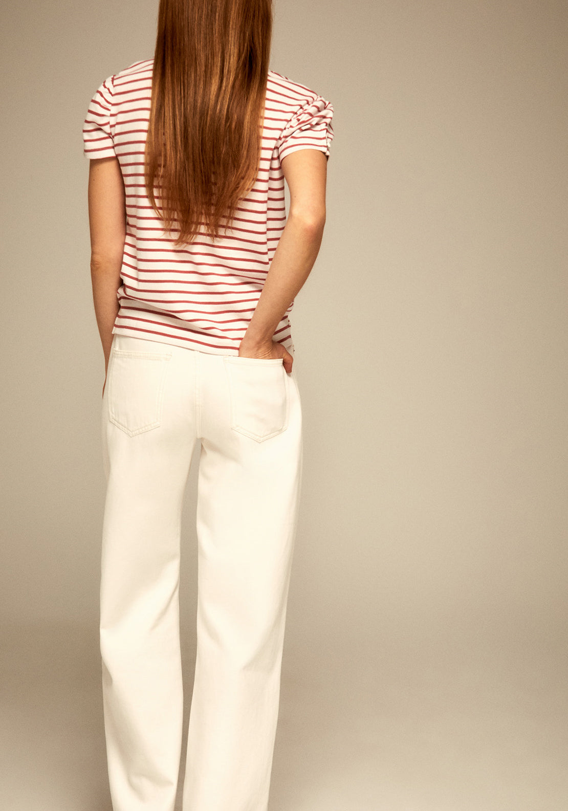 Sfera Stripes T-Shirt - Red 2 Shaws Department Stores