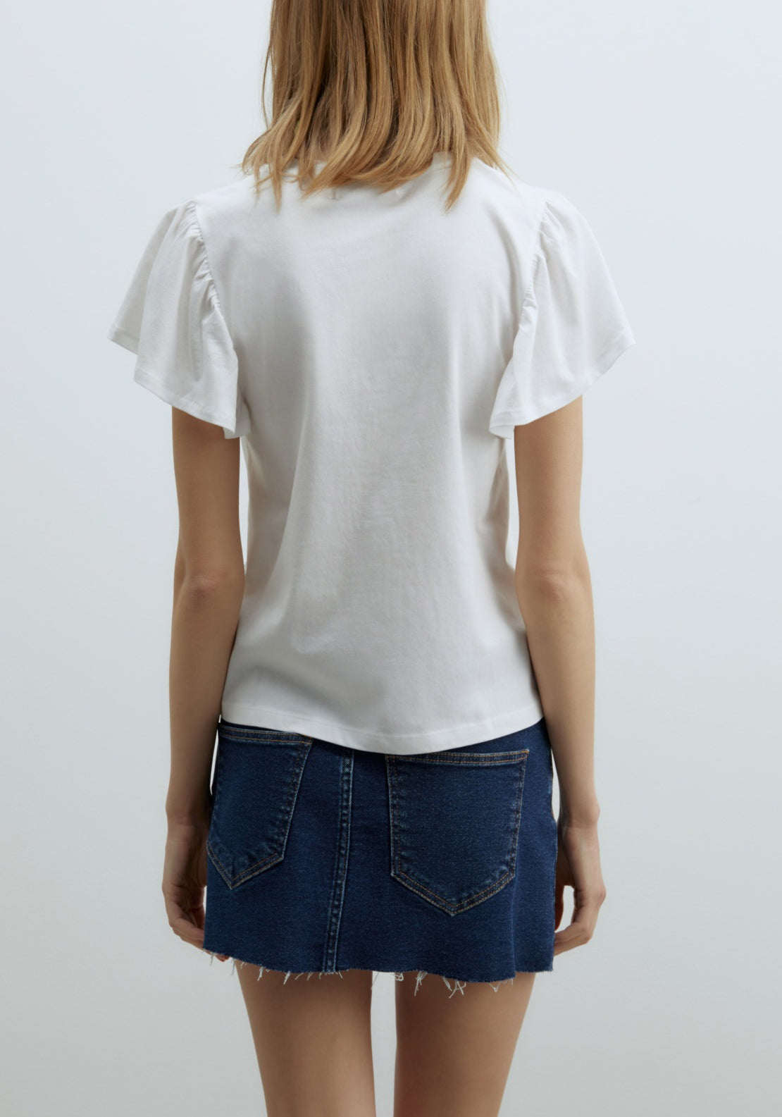 Sfera Embroidered T-Shirt - White 2 Shaws Department Stores