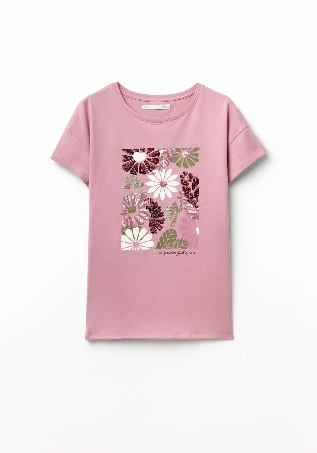 Sequins T-Shirt - Pink