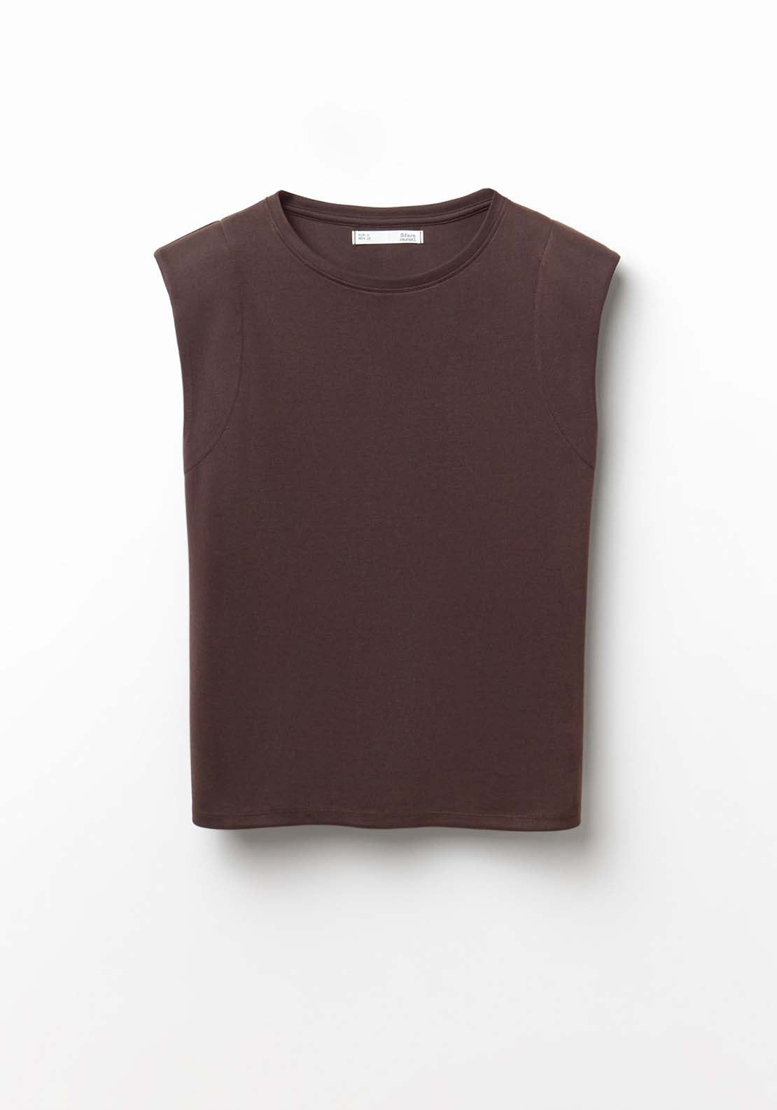Cupro Top - Brown