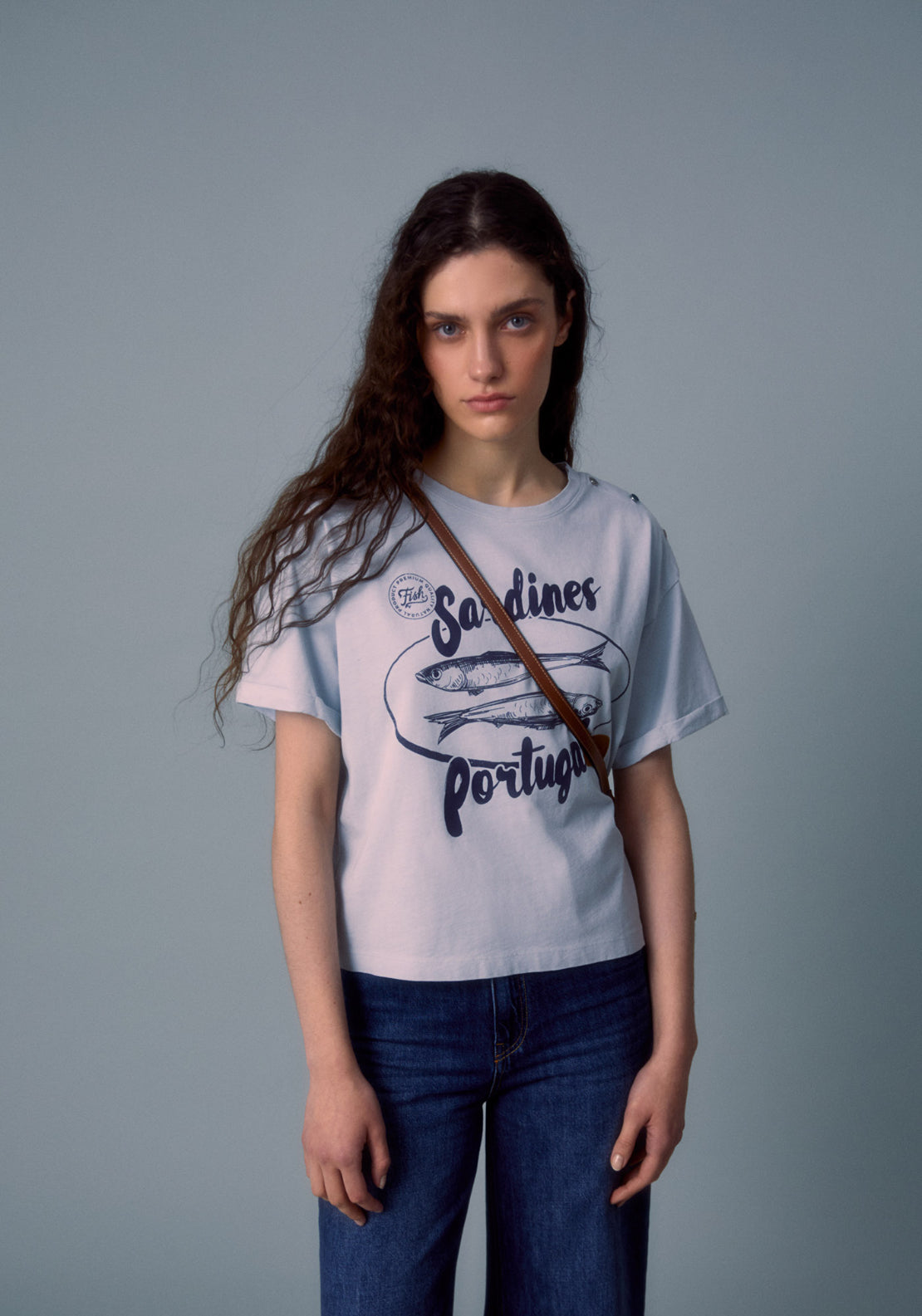 Cotton Sardine T-Shirt - Blue