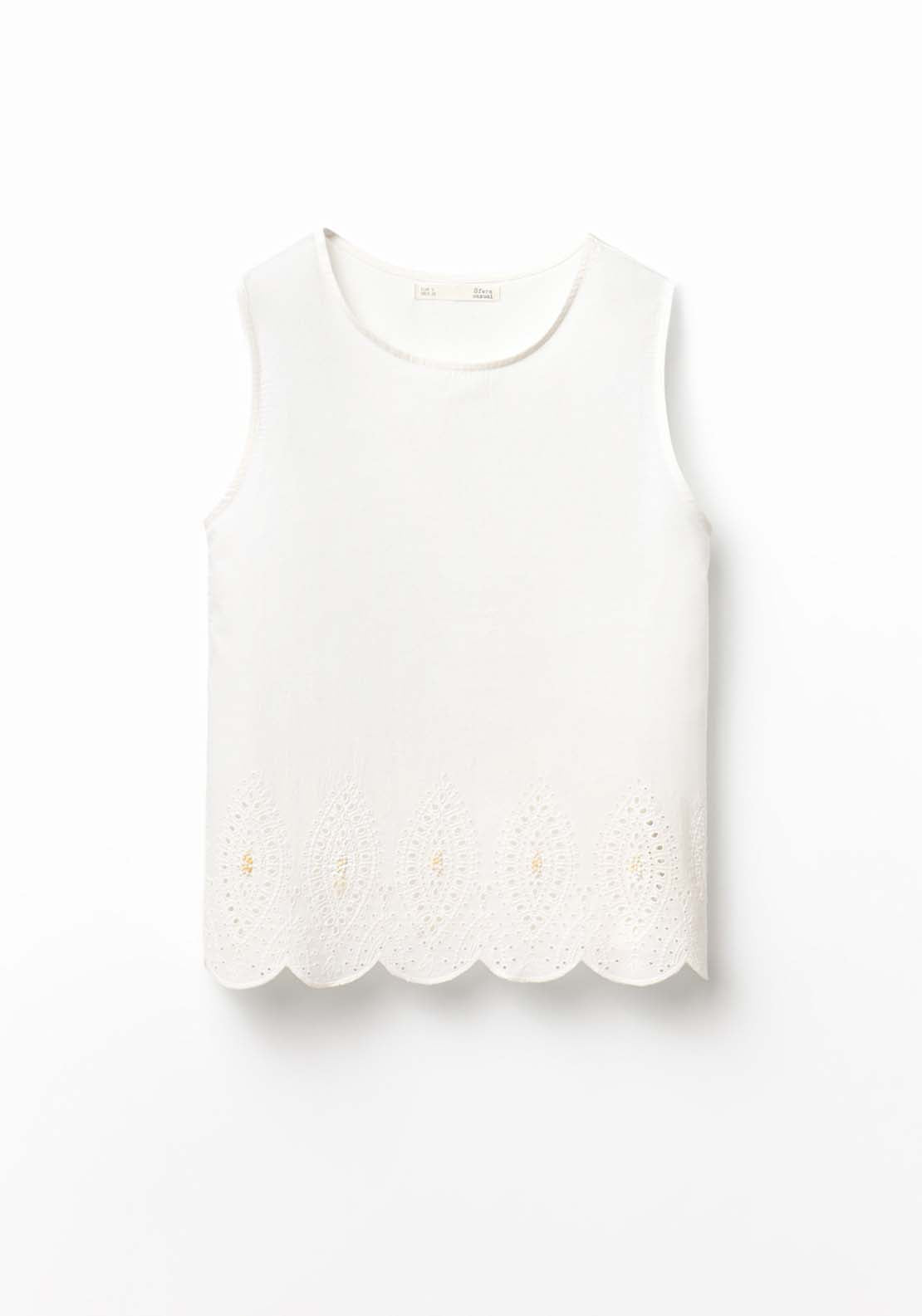 Perforated Top - White