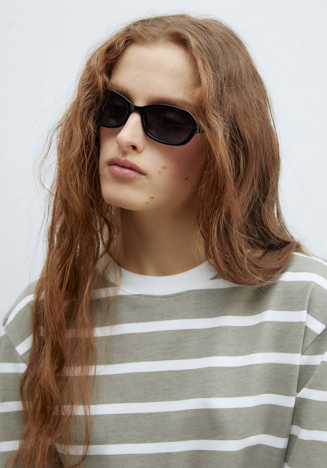 Sfera Basic printed sweatshirt - Print Green 5 Shaws Department Stores