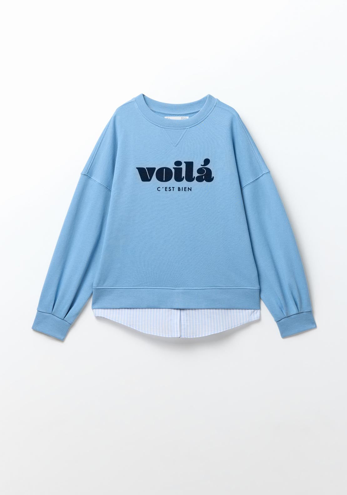 Sfera Printed sweatshirt - Blue 8 Shaws Department Stores