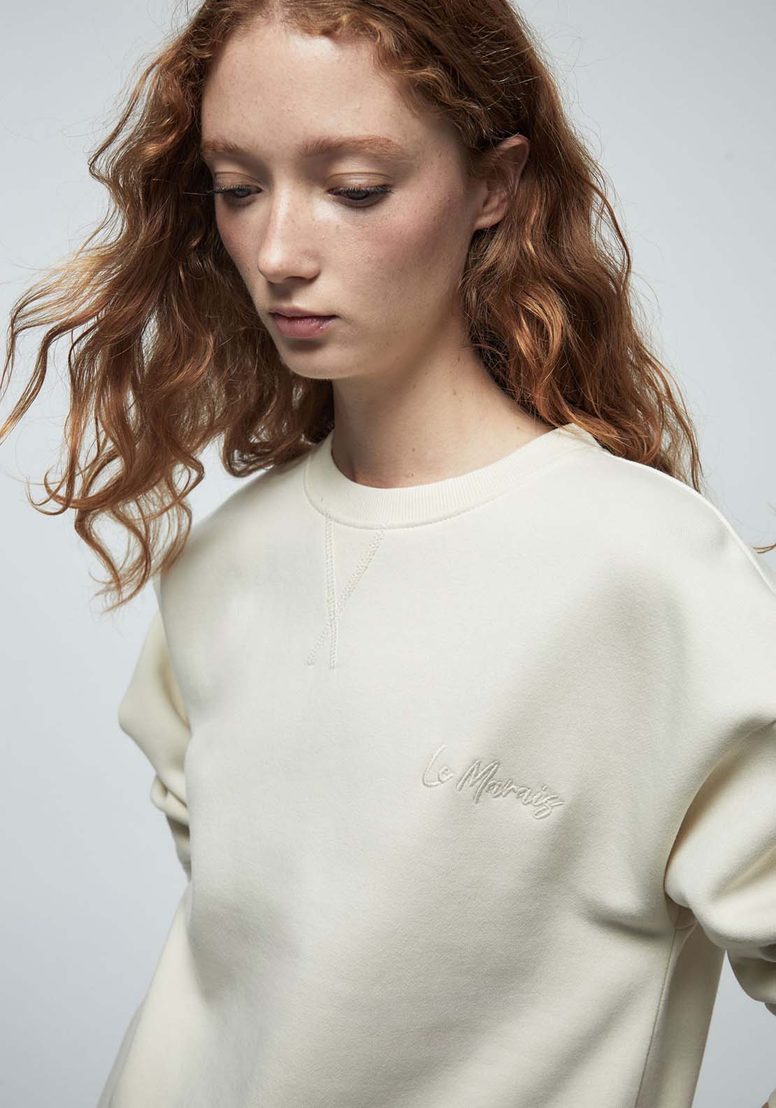 Matching Semi Basic Sweatshirt - Beige