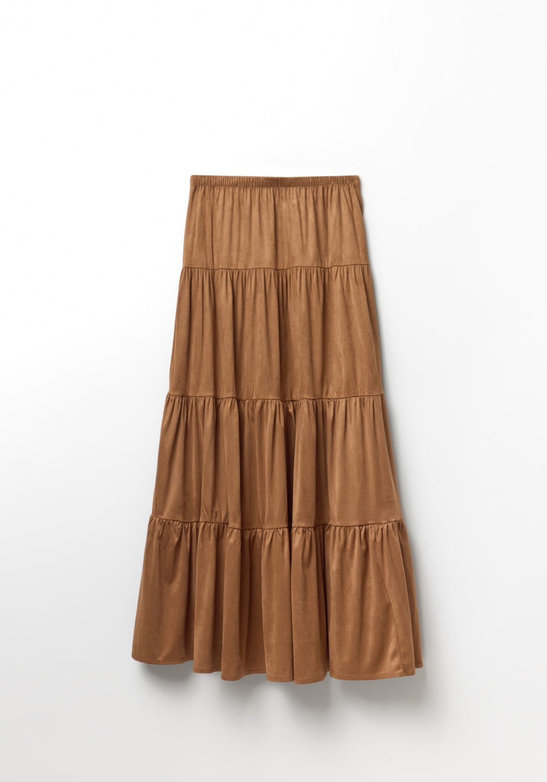 Tiered Panel Skirt - Orange