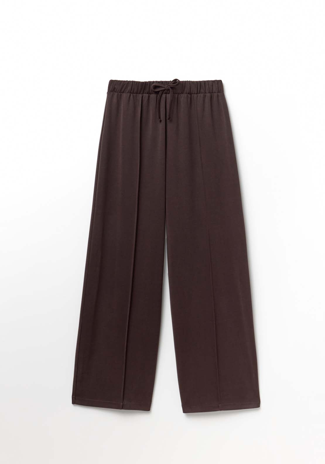 Loose Fit Trousers - Brown