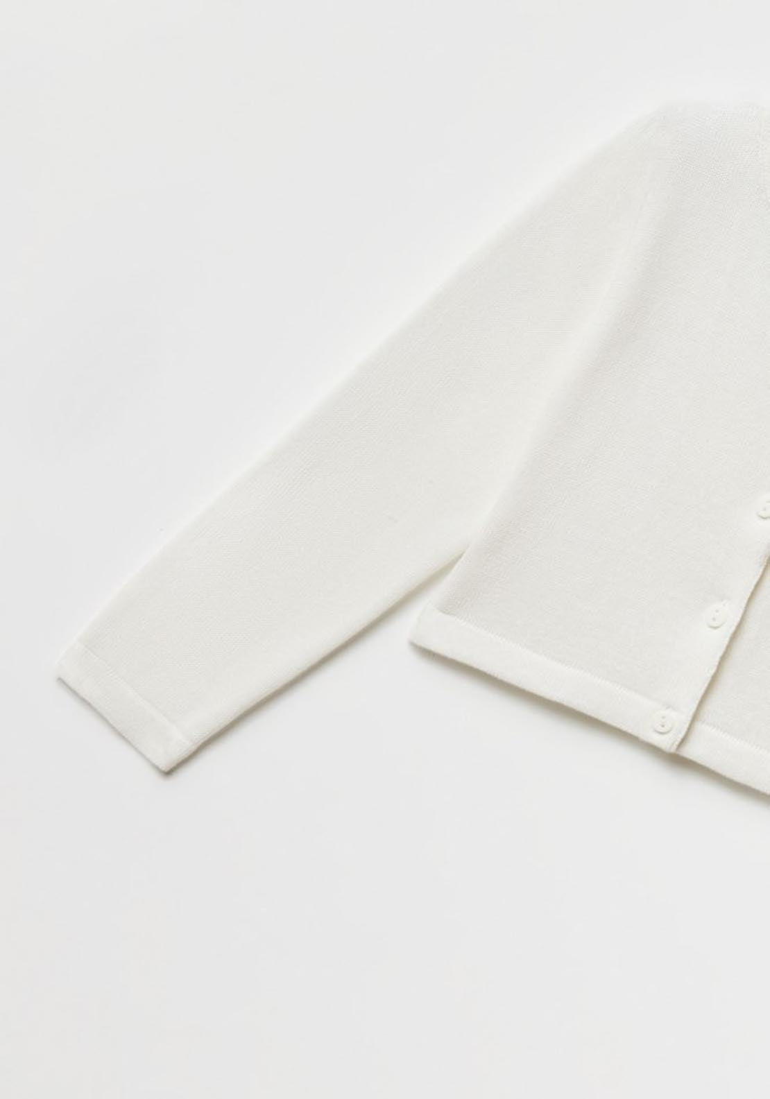 Sfera Basic cardigan - White 4 Shaws Department Stores