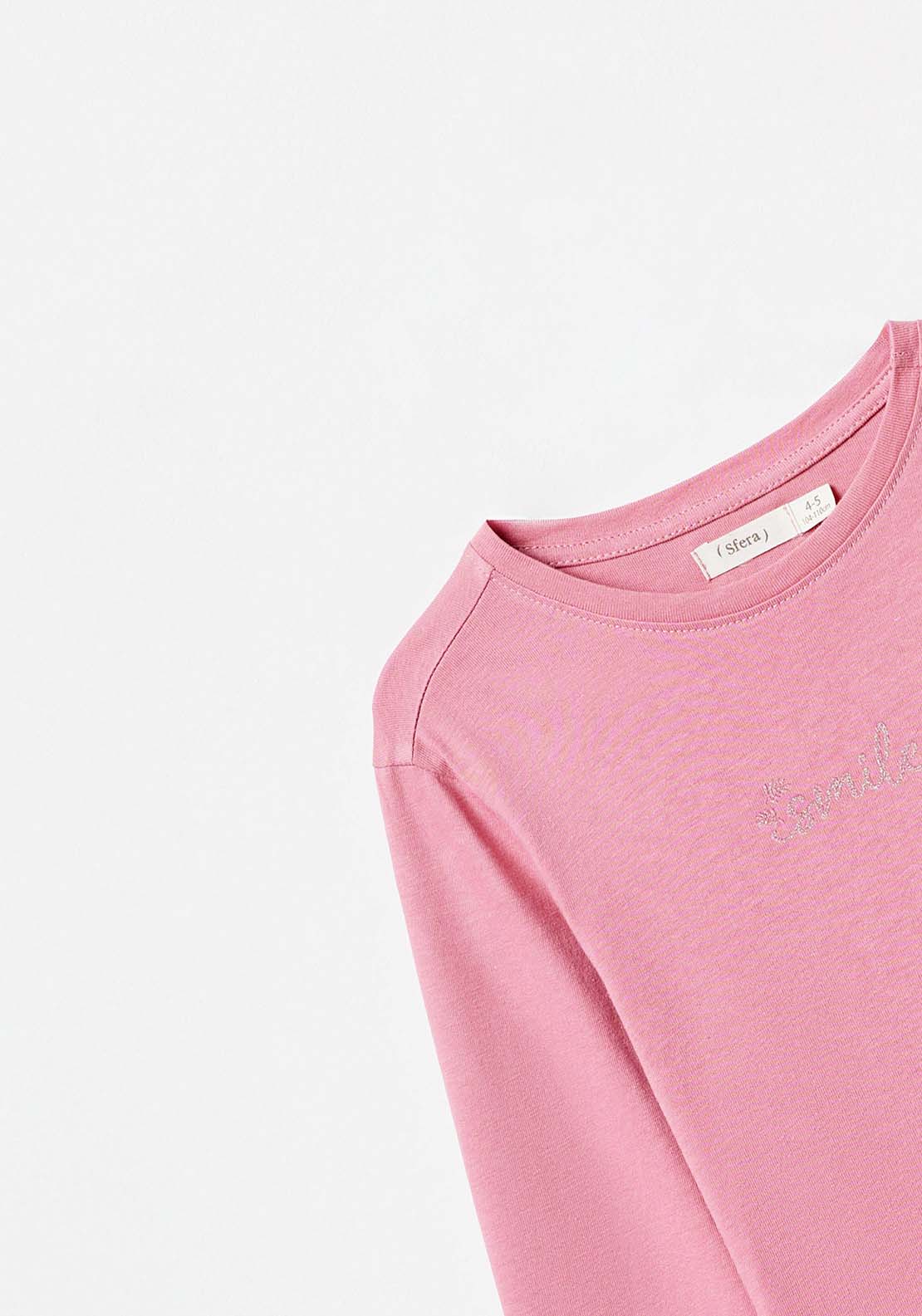 Sfera Girls Smile Tshirt - Pink 2 Shaws Department Stores