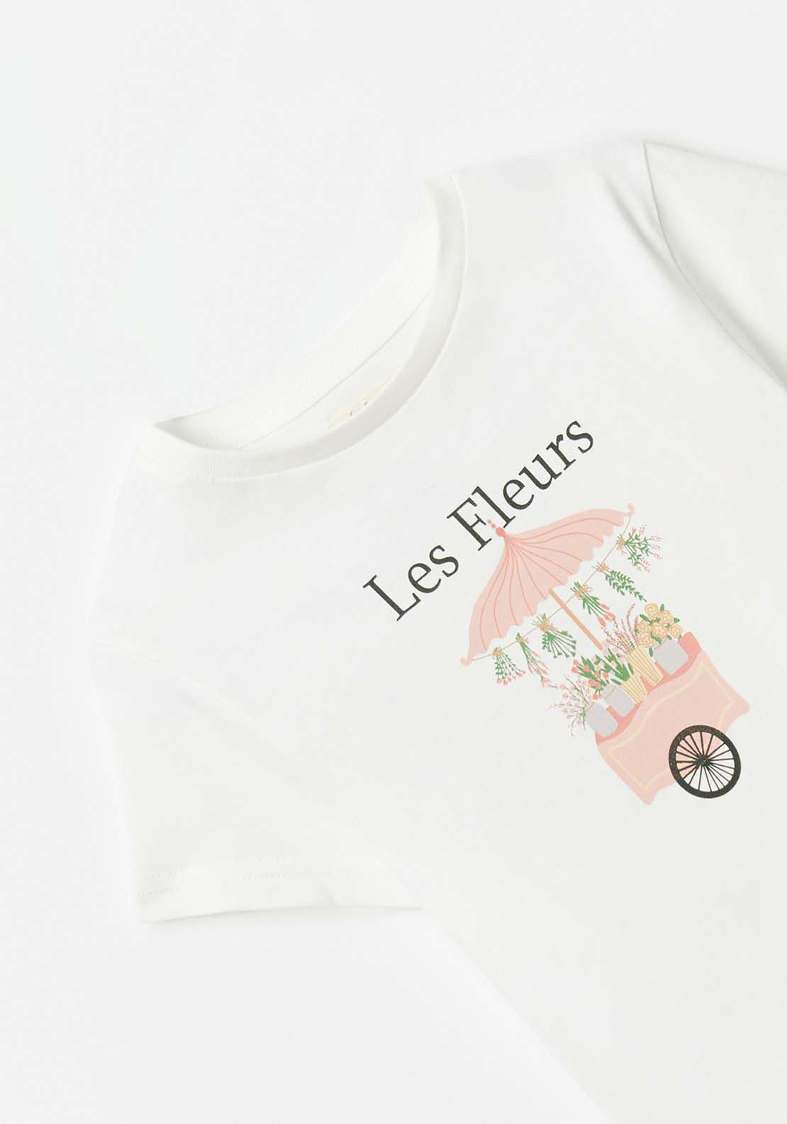 Sfera Placement print T-shirt - White Off 6 Shaws Department Stores