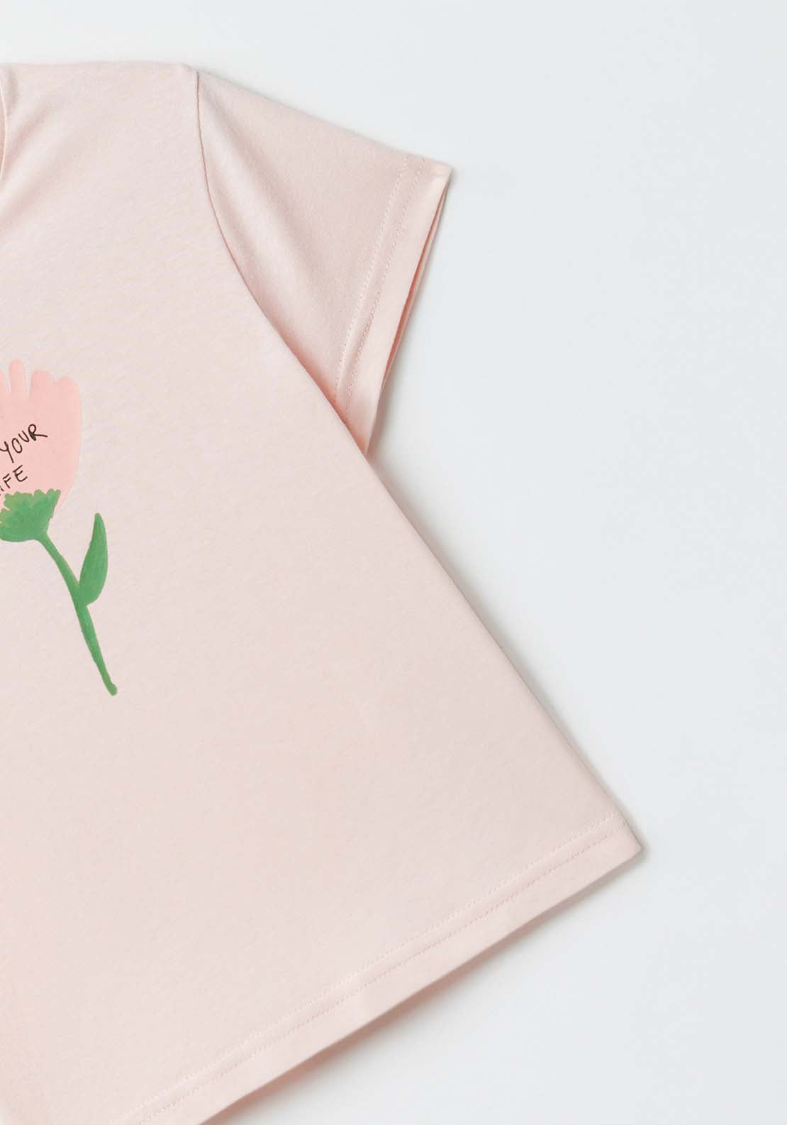 Sfera Placement print T-shirt - Pink Light 3 Shaws Department Stores