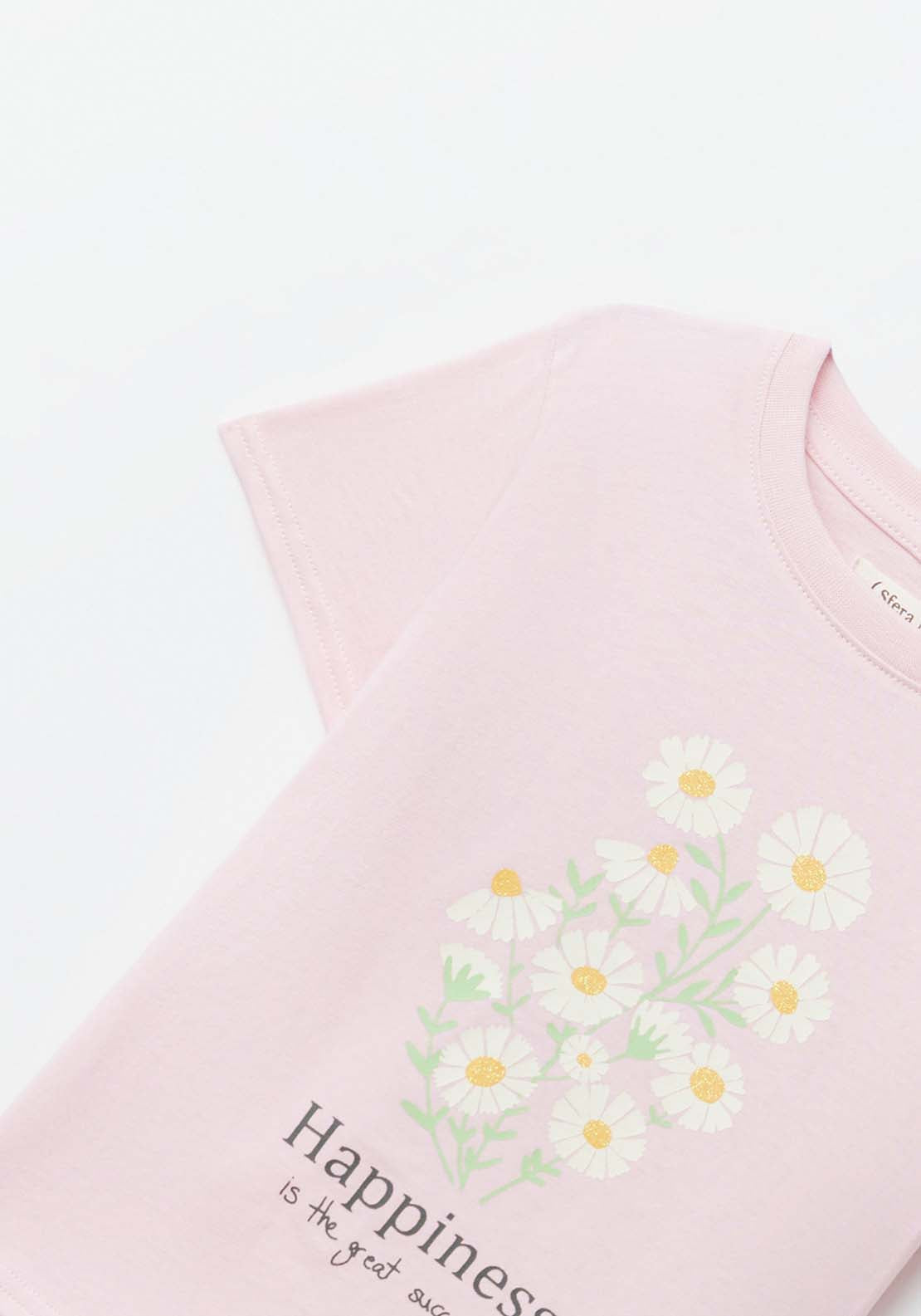 Sfera Motifs T-shirt - Pink 3 Shaws Department Stores