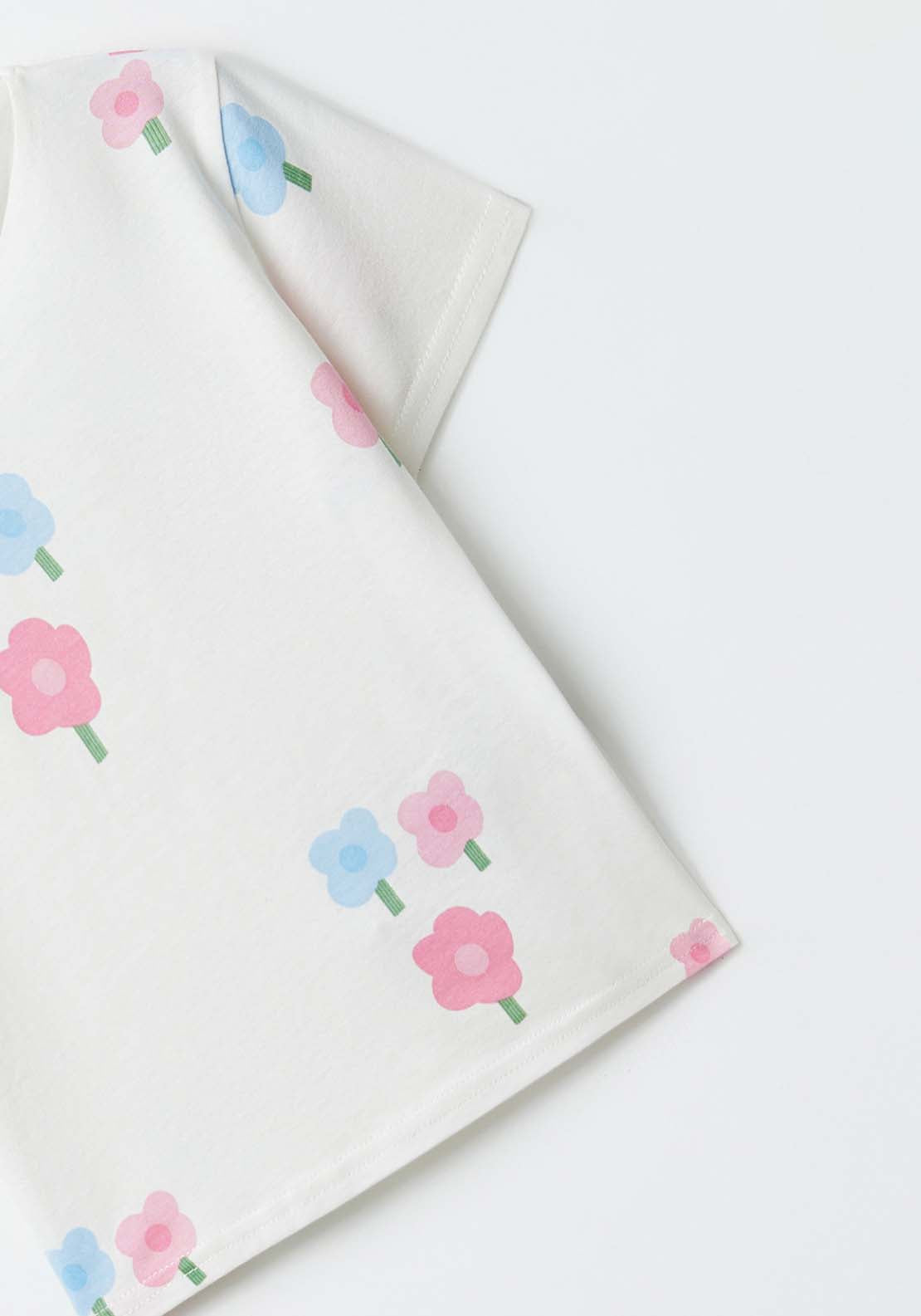 Sfera Flowers T-shirt - White Off 2 Shaws Department Stores