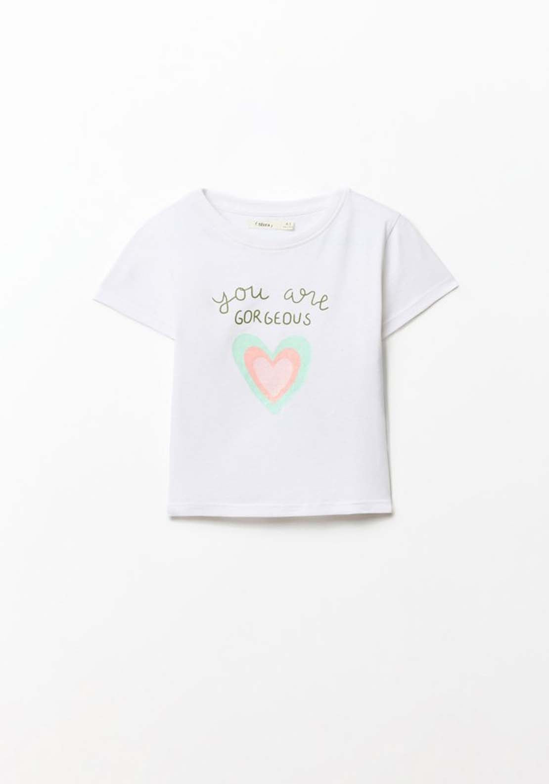 Print T-Shirt - Cream Ivory