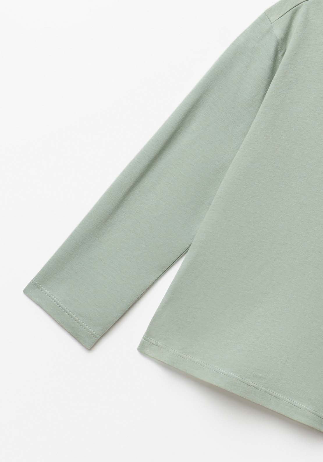 Basic Long Sleeved T-Shirt - Green