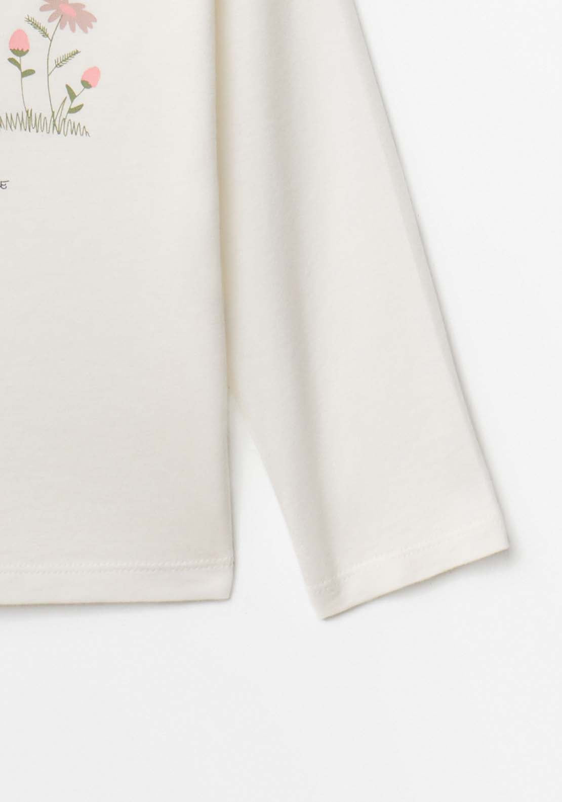 Bunny Long-Sleeved T-Shirt - Cream