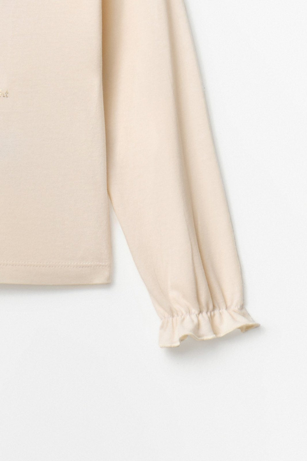 Sfera Long-Sleeved T-Shirt With Star Wand Detail - Cream 3 Shaws Department Stores