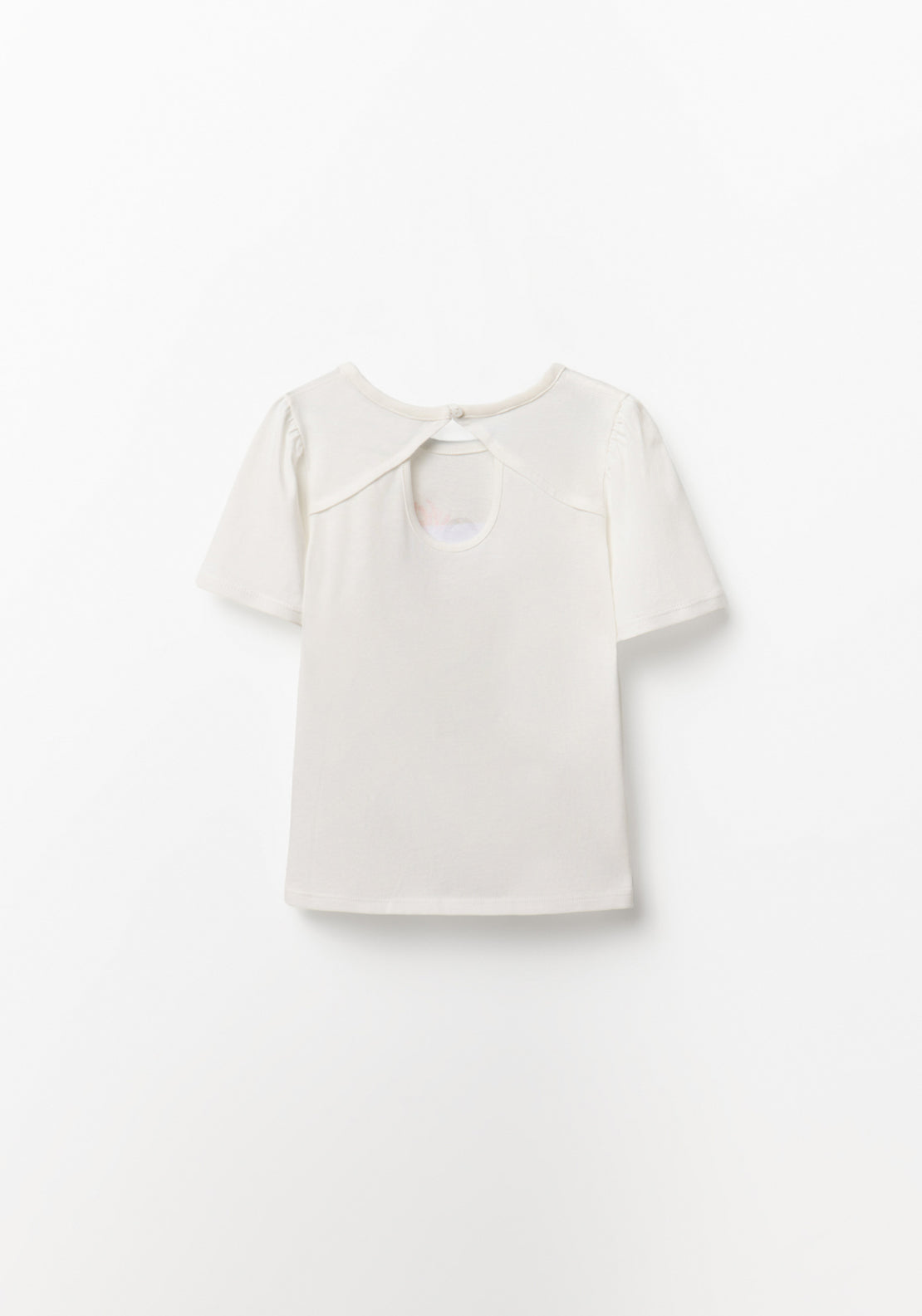 Tulle Basket T-Shirt - Cream