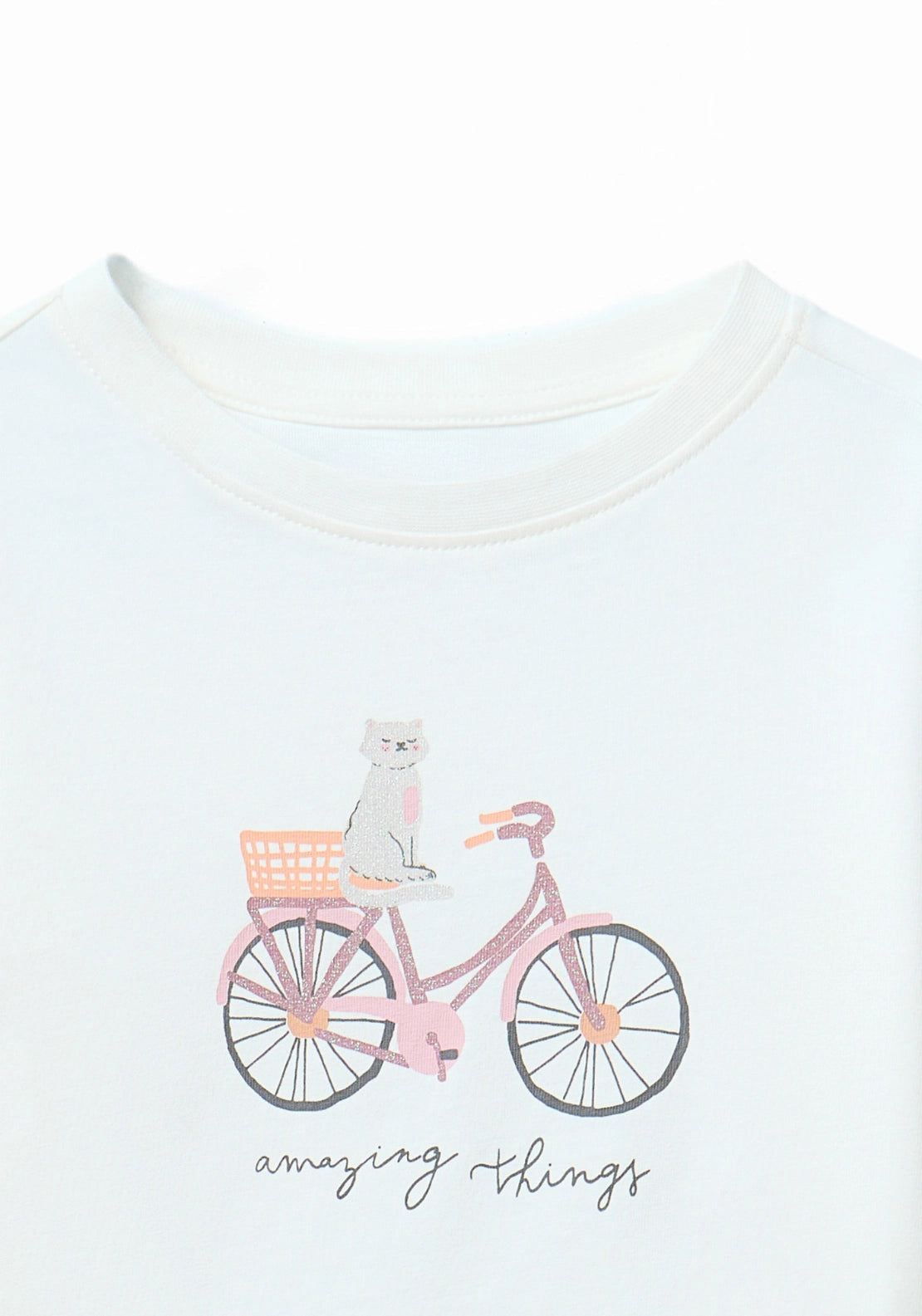 Essential Long Sleeve Graphic Tee - Cream