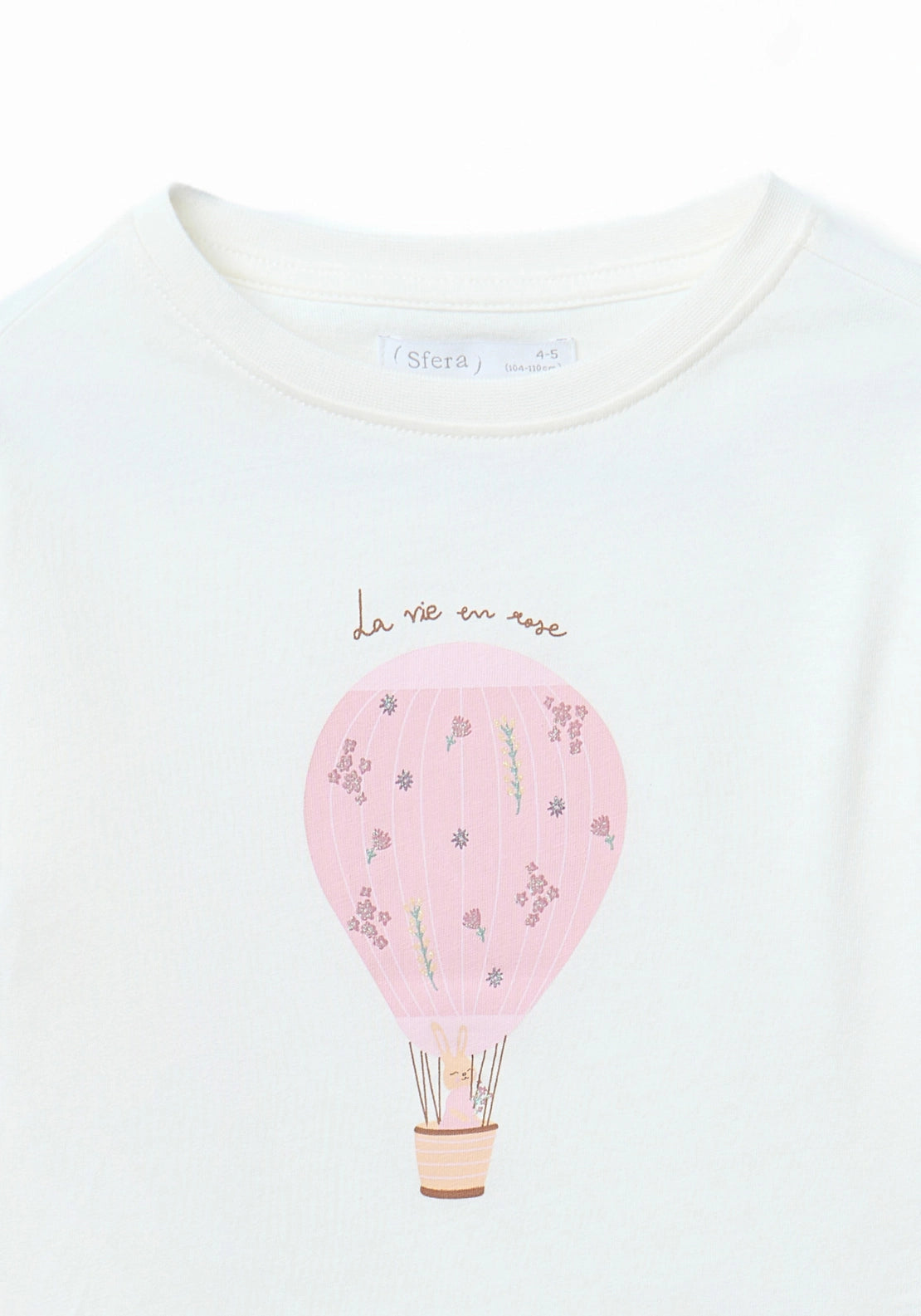 Long-Sleeve Air Balloon T-Shirt - Cream