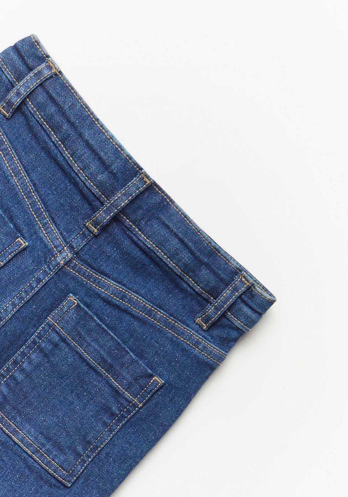 Embroidered Marine Jeans - Blue