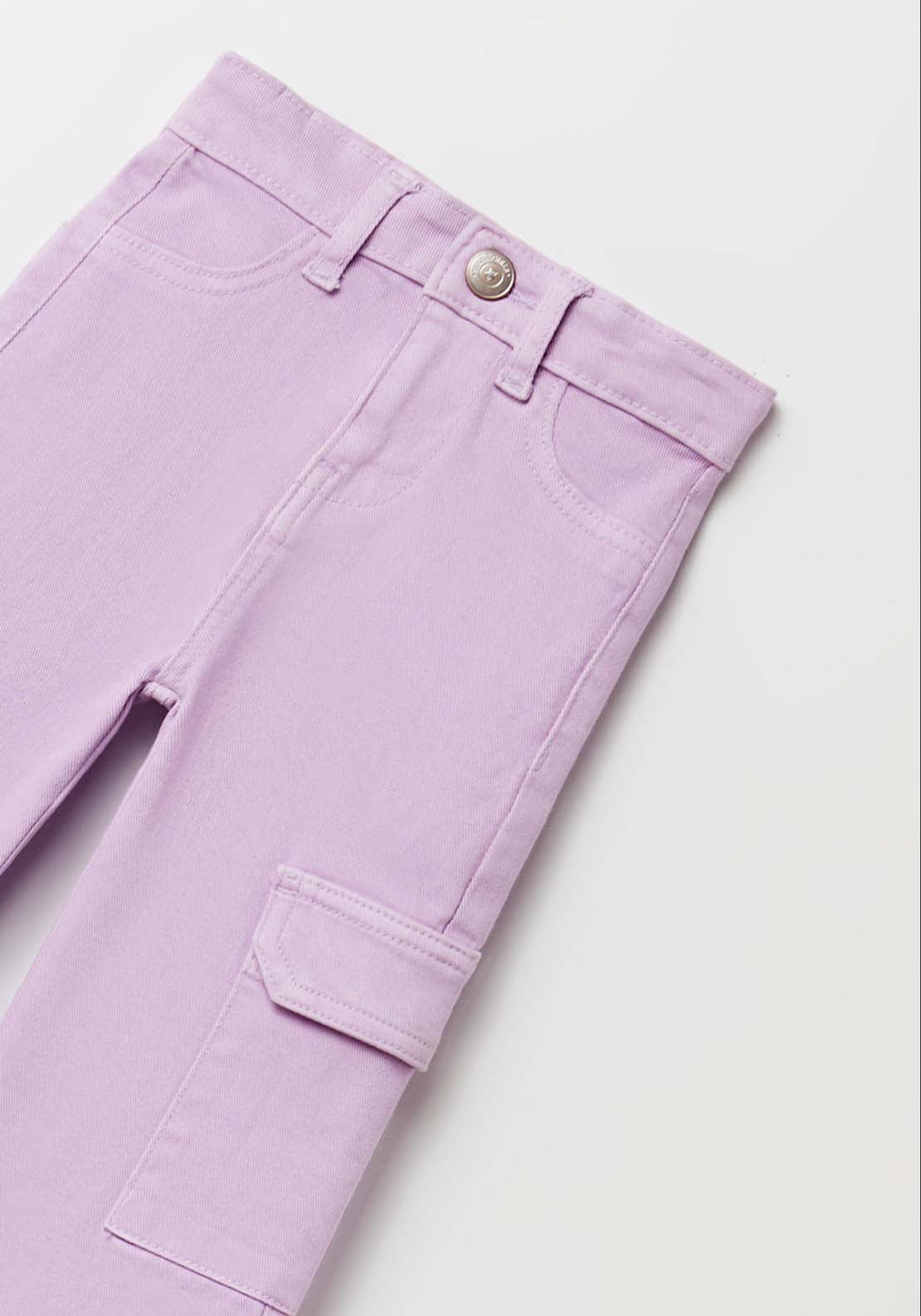Sfera Wide Leg Cargo Trousers - Purple 3 Shaws Department Stores