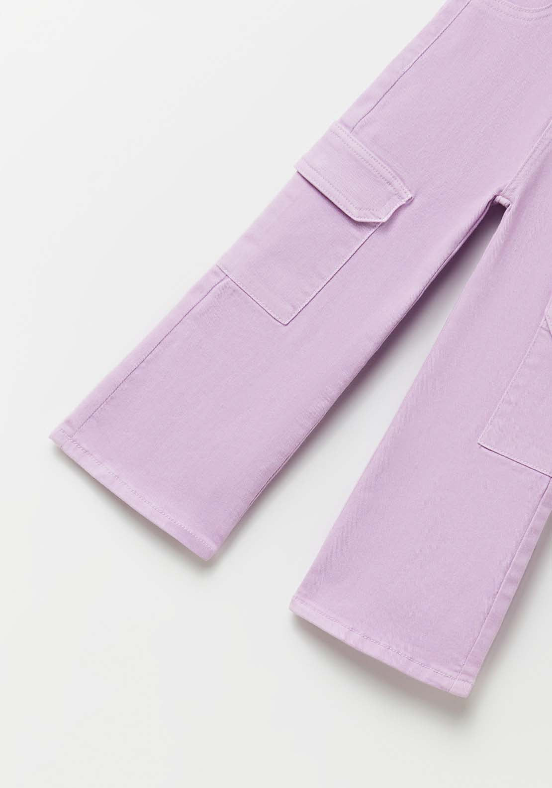 Sfera Wide Leg Cargo Trousers - Purple 4 Shaws Department Stores