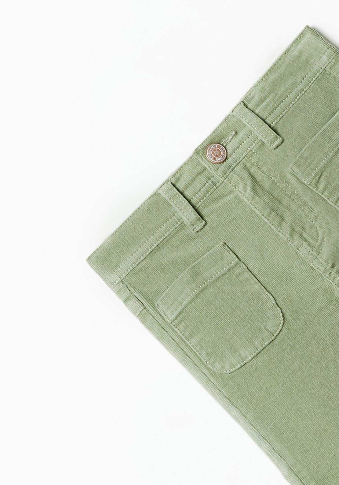Sfera Flare Jeans With Front Pocket - Khaki 3 Shaws Department Stores