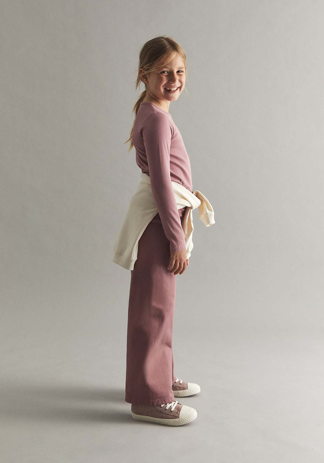 Bell-Bottom Pants - Pink