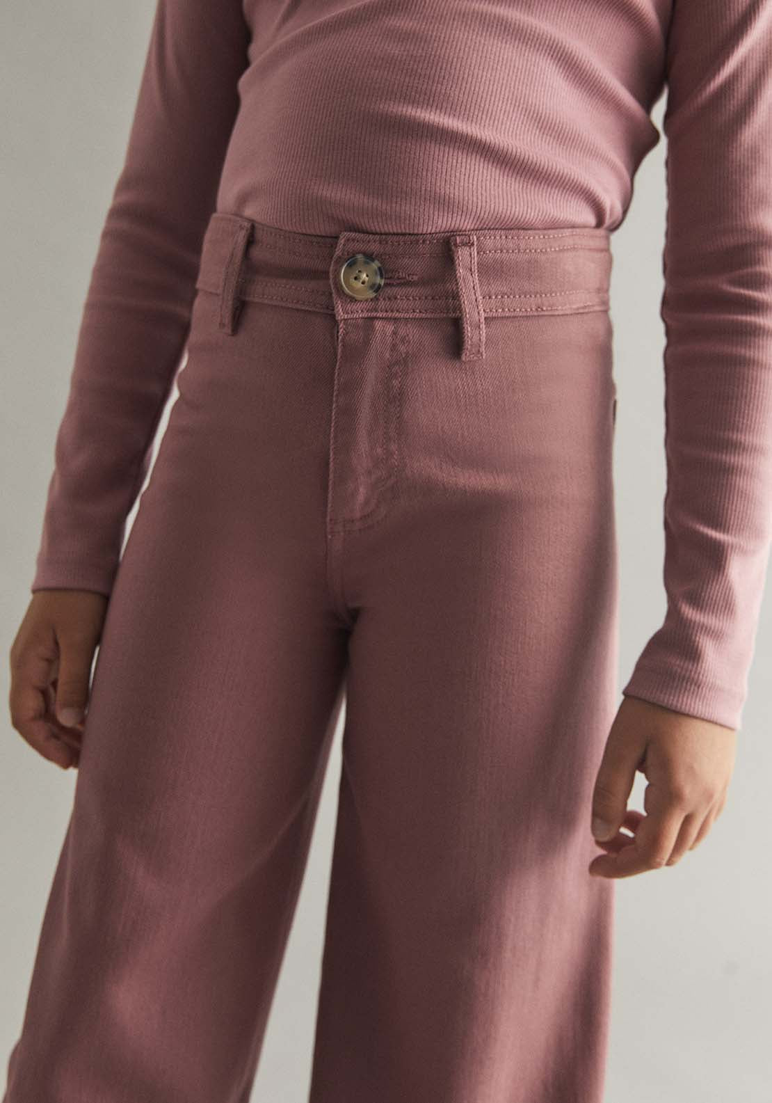 Bell-Bottom Pants - Pink