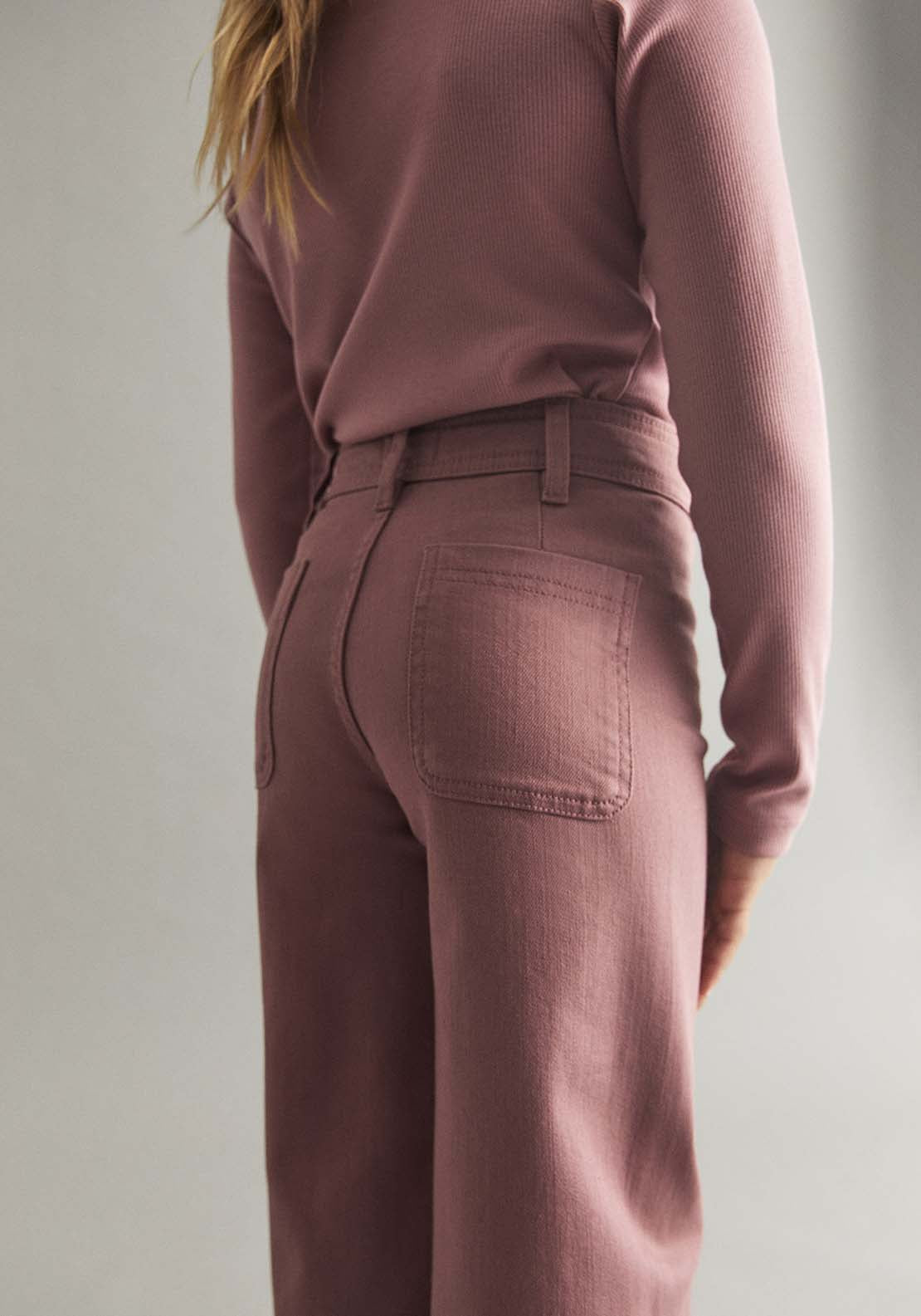 Bell-Bottom Pants - Pink