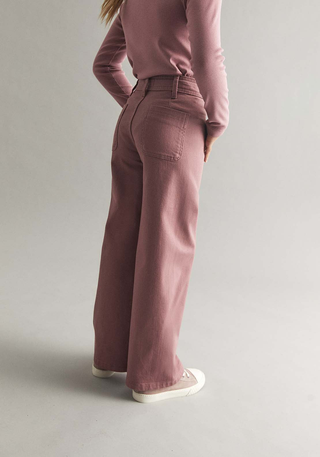 Bell-Bottom Pants - Pink
