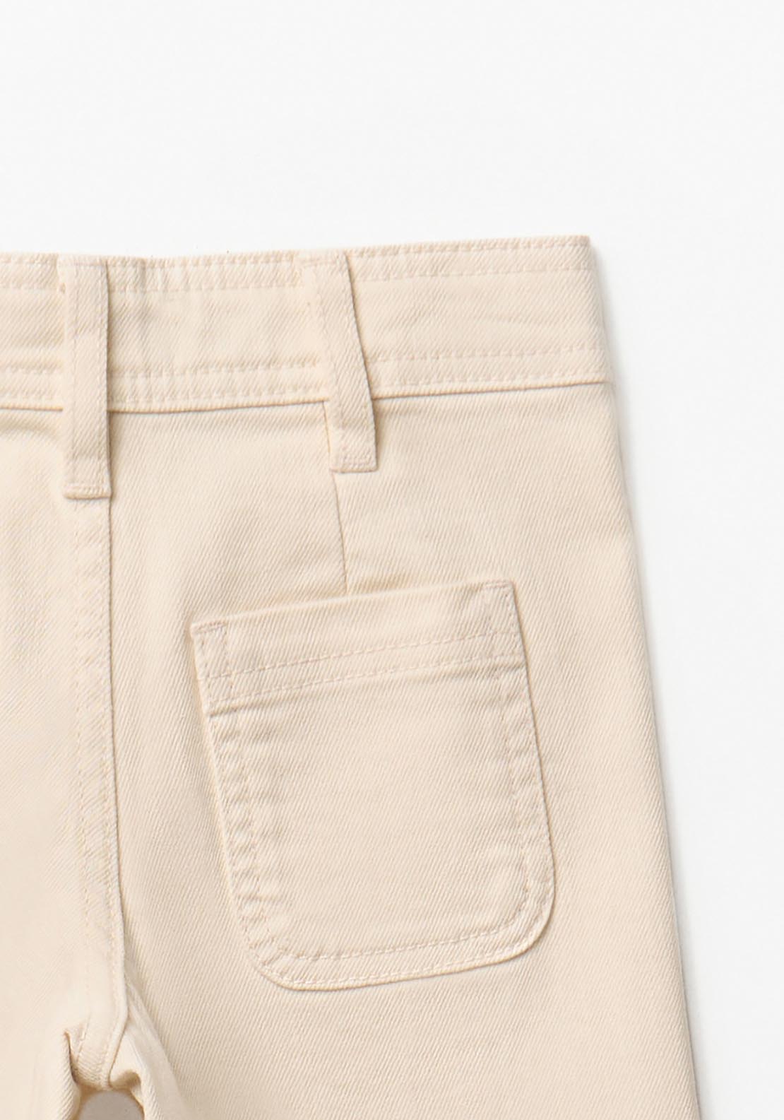 Straight Leg Trousers - Cream