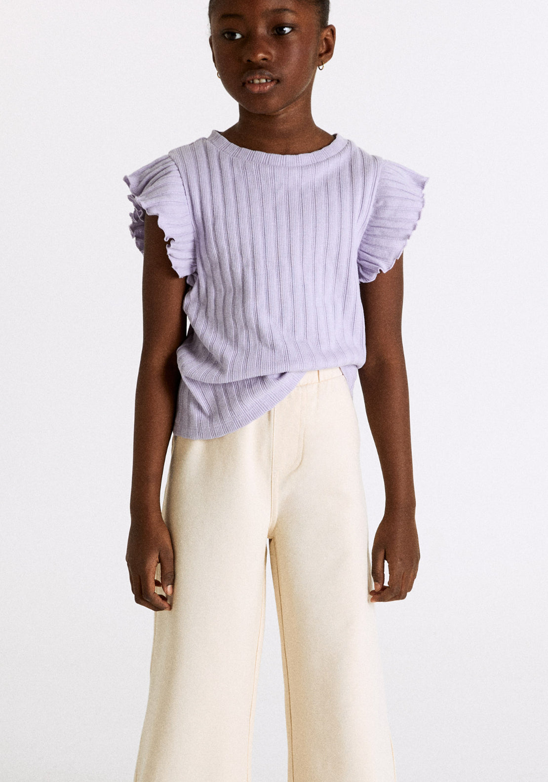 Marine Denim Trousers - Cream