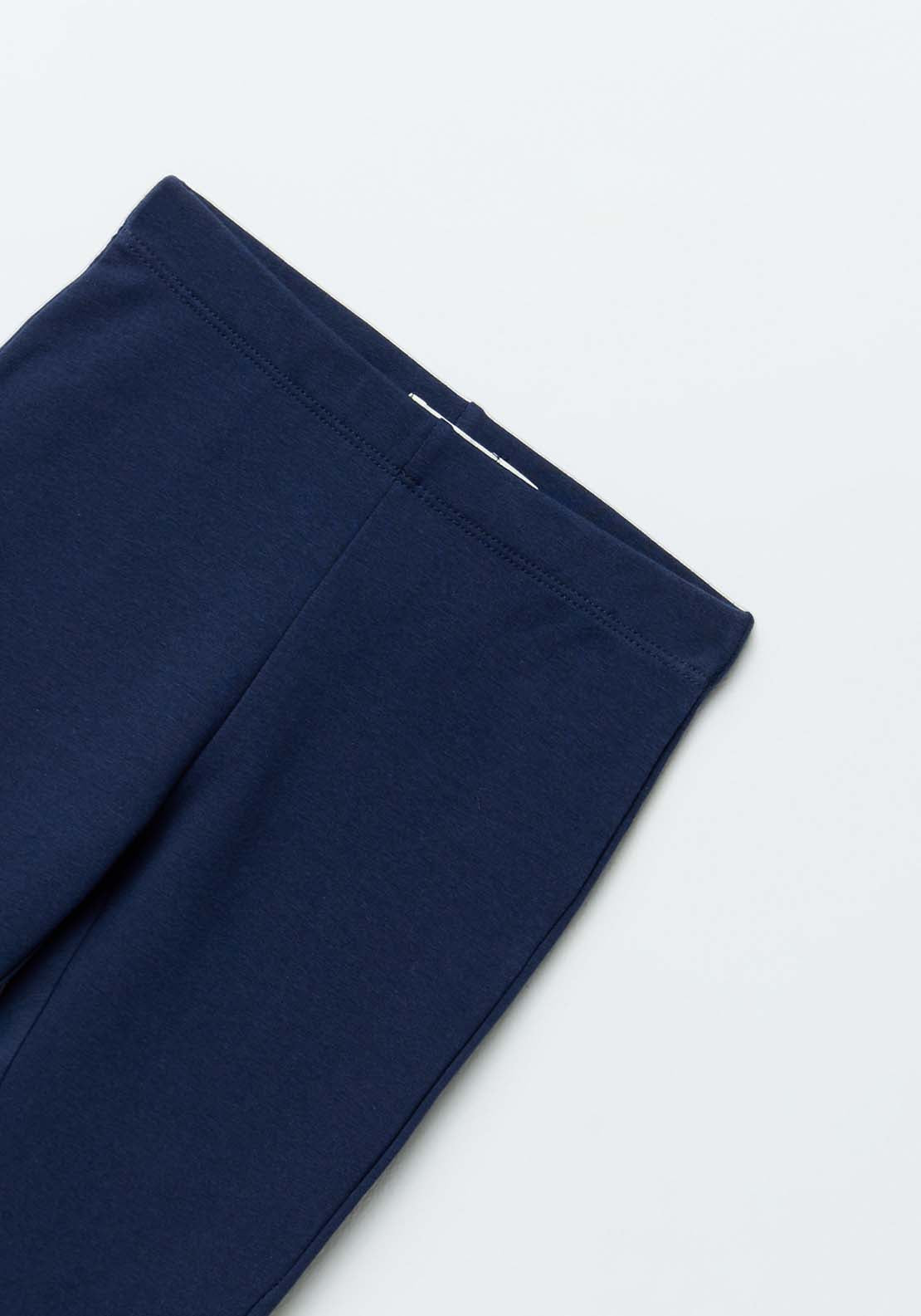 Sfera Girls Plush flared trousers - Navy 7 Shaws Department Stores