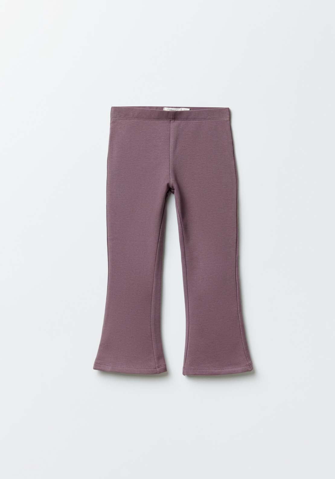 Sfera Girls Plush flared trousers - Purple 1 Shaws Department Stores
