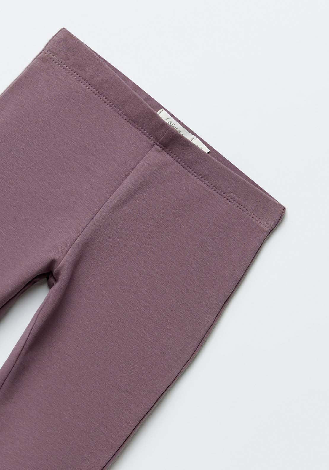 Sfera Girls Plush flared trousers - Purple 3 Shaws Department Stores
