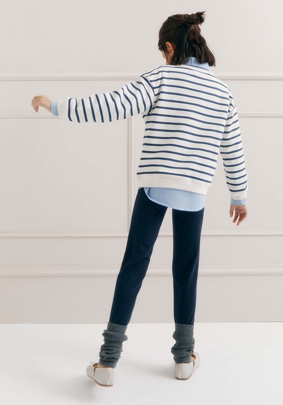 Sfera Girls Basic leggings - Navy 3 Shaws Department Stores