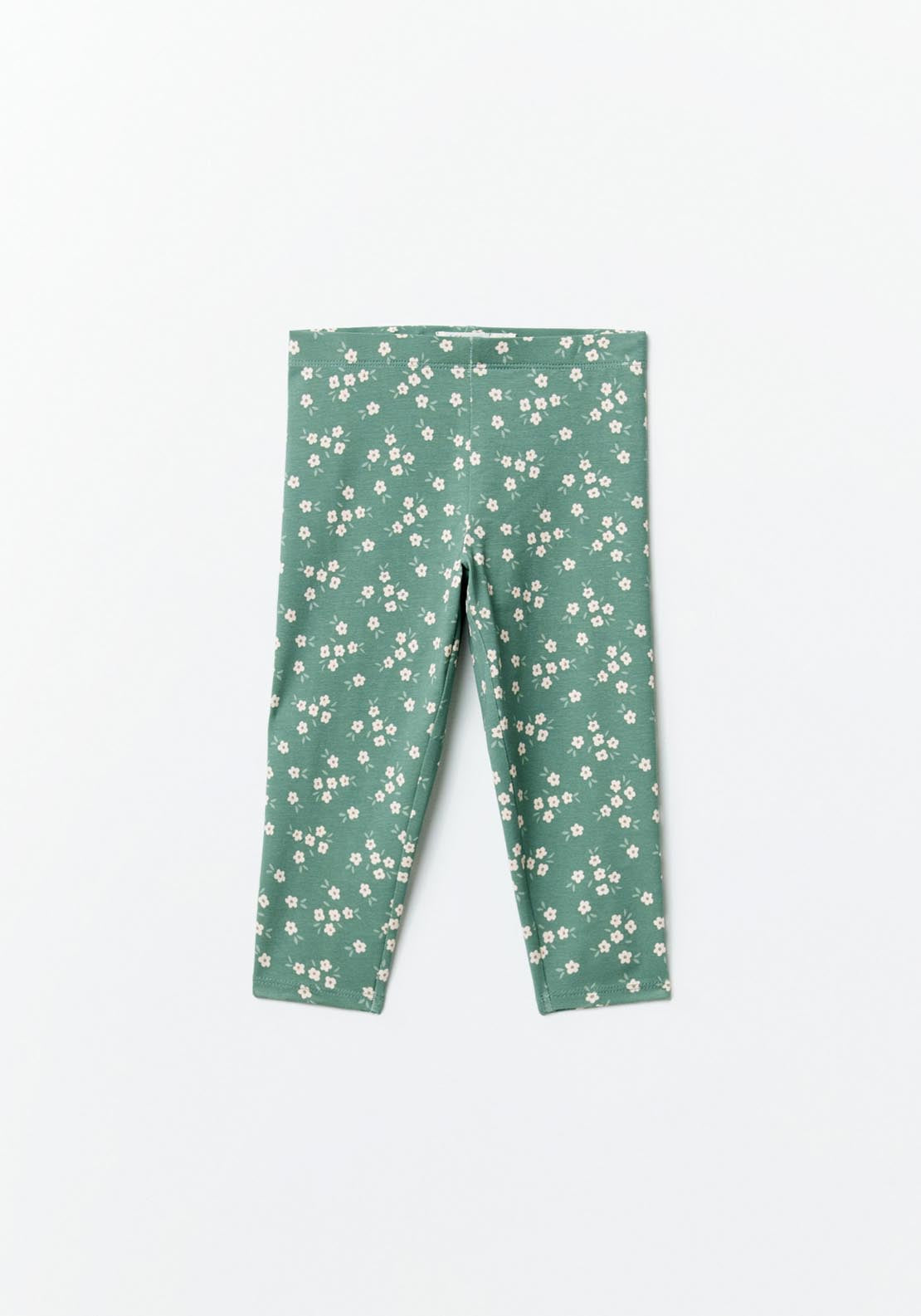 Sfera Printed Leggings - Green 1 Shaws Department Stores